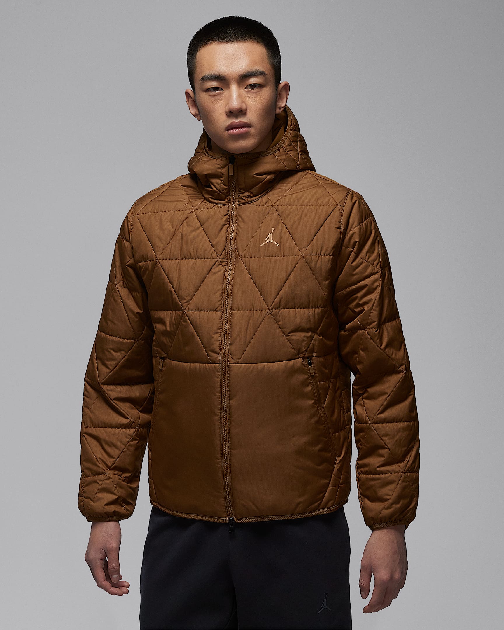 Jordan Sport Therma-FIT 男子拒水夹克 - 浅英国褐/红古铜