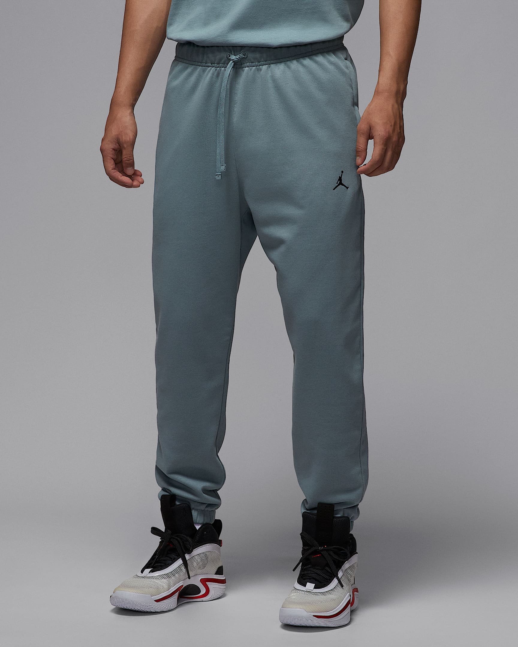 Jordan Sport Crossover Dri-FIT 男子速干针织长裤 - 飞行员灰/黑