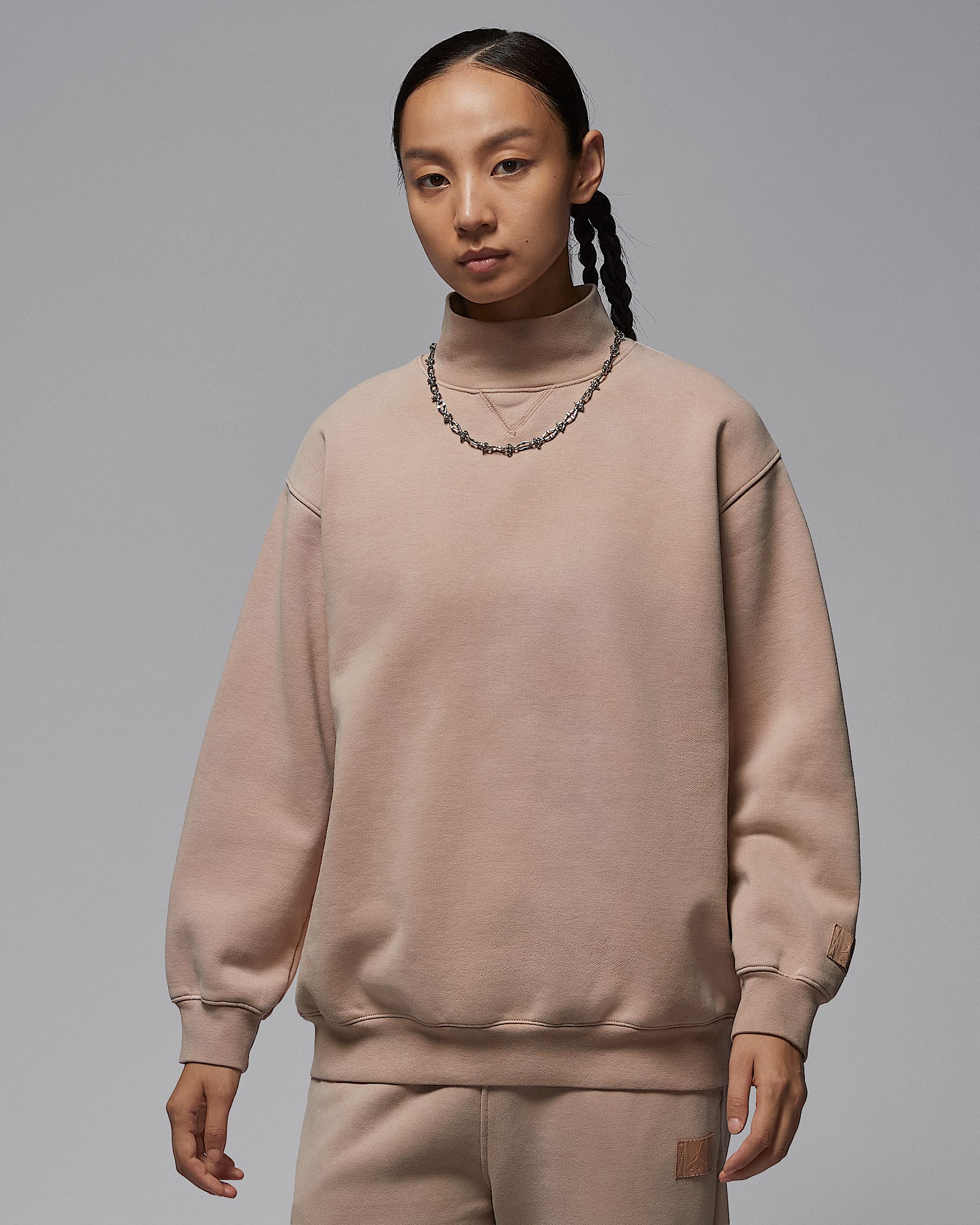 Jordan Flight Fleece 女子加绒运动衫 - 麻黄/棕褐色
