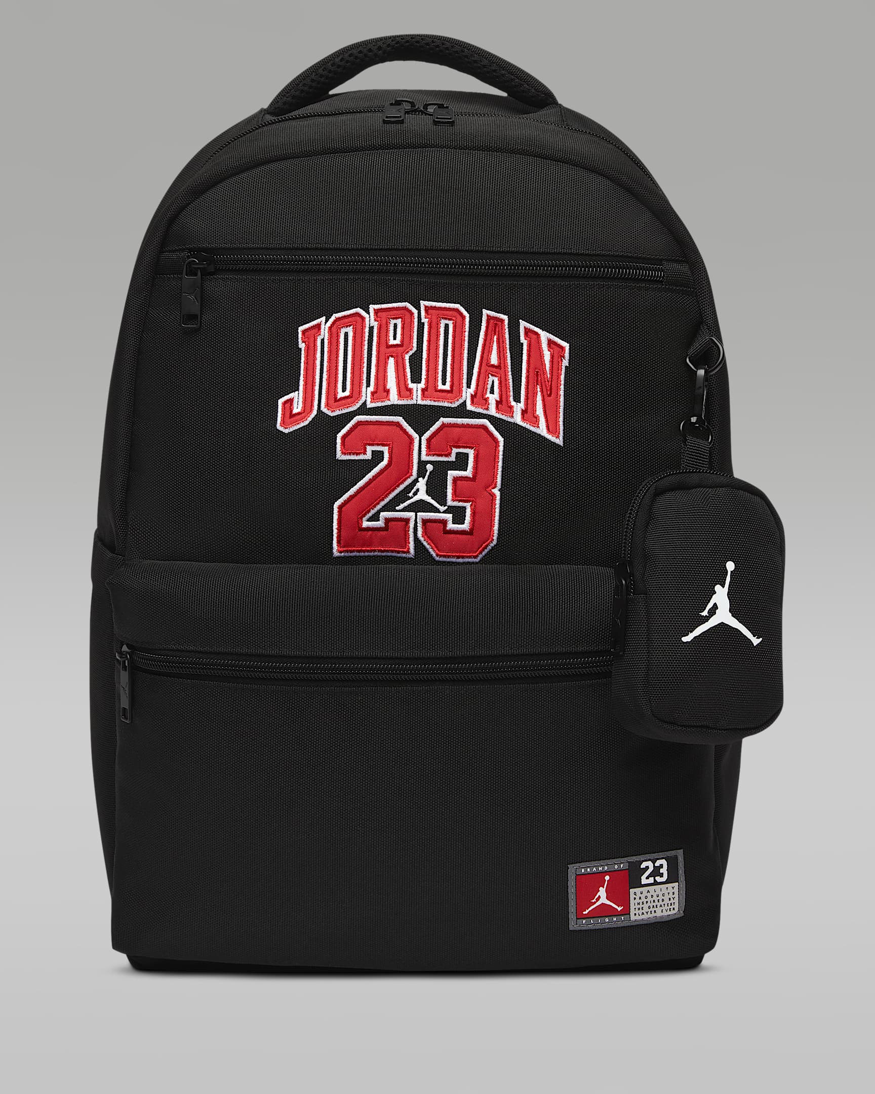 Jordan 儿童球衣风格双肩包 - 黑