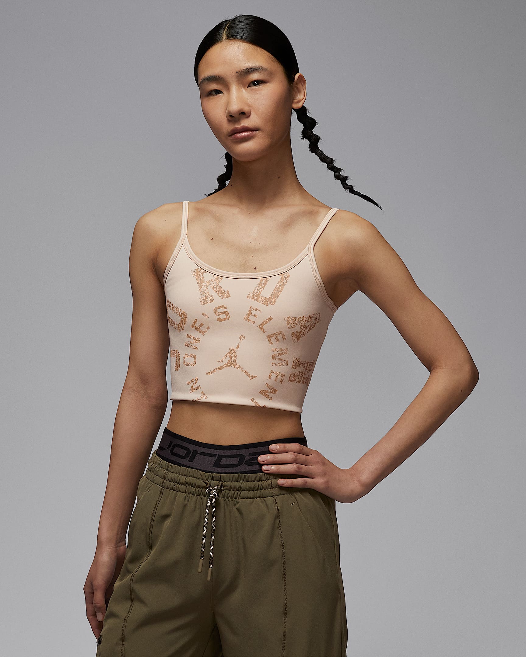Jordan Sport 女子速干背心 - 燕麦色/麻黄