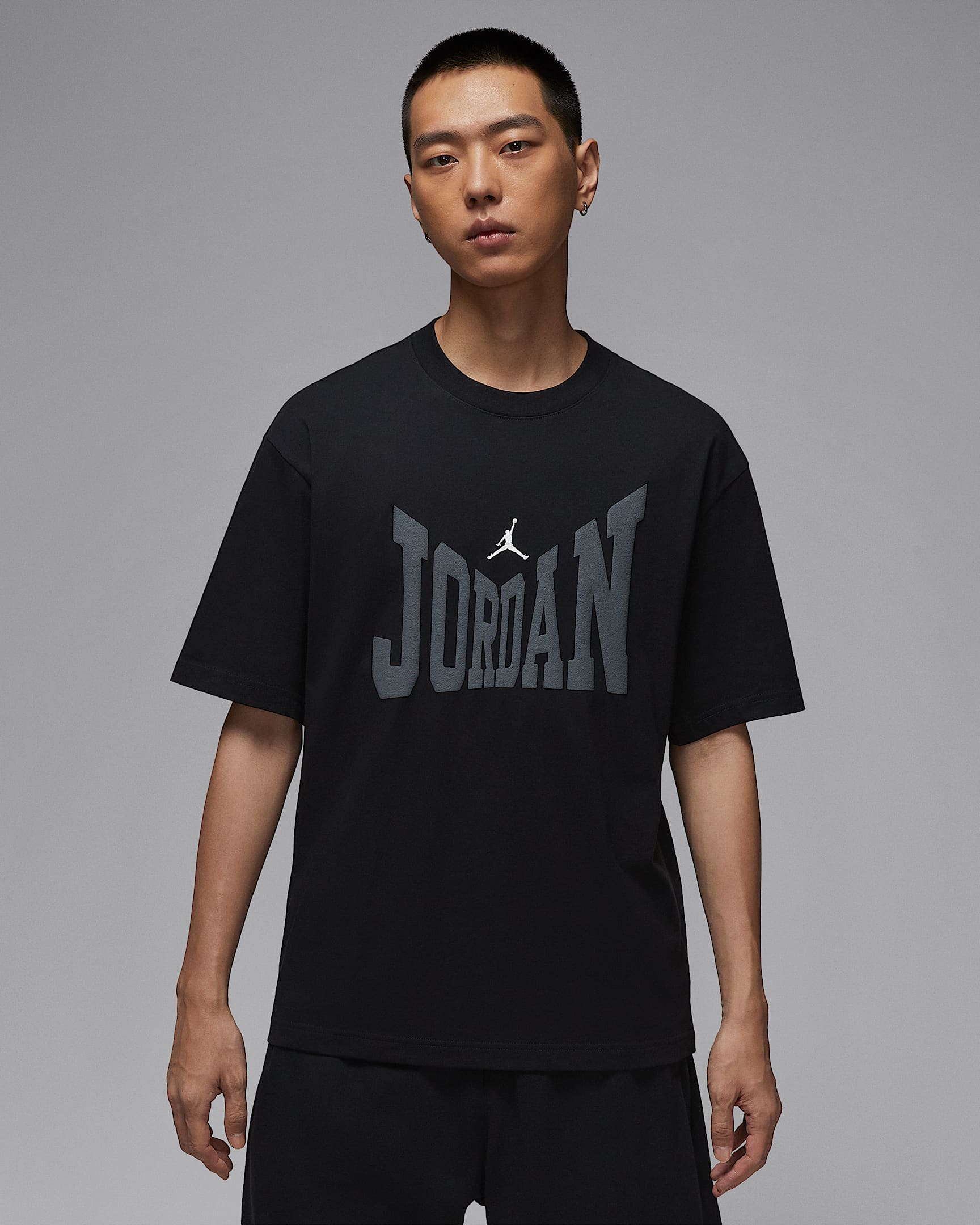 Jordan Brooklyn 男子T恤 - 黑/帆白