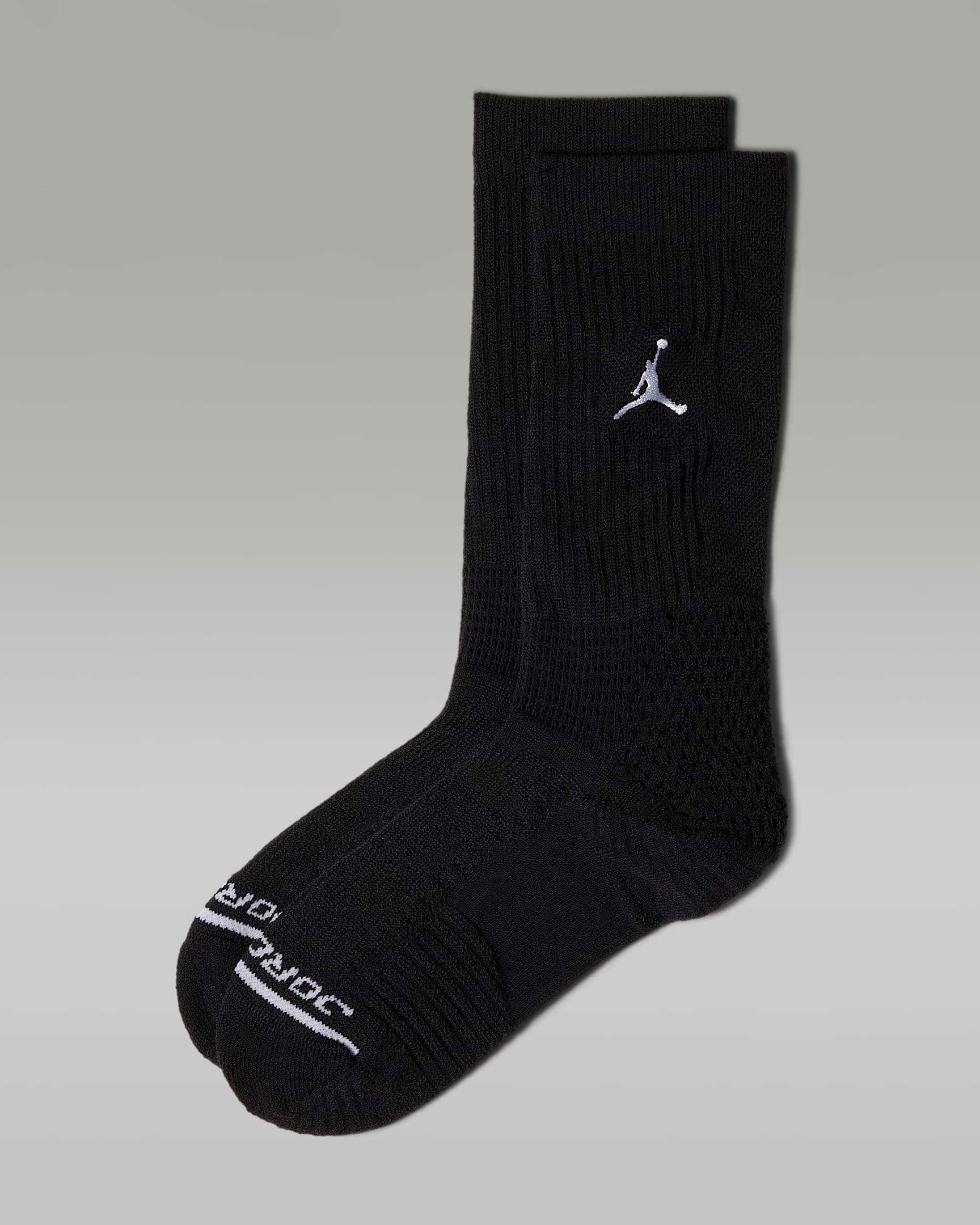 Jordan Elite 速干中筒运动袜(1 双) - 黑/白色