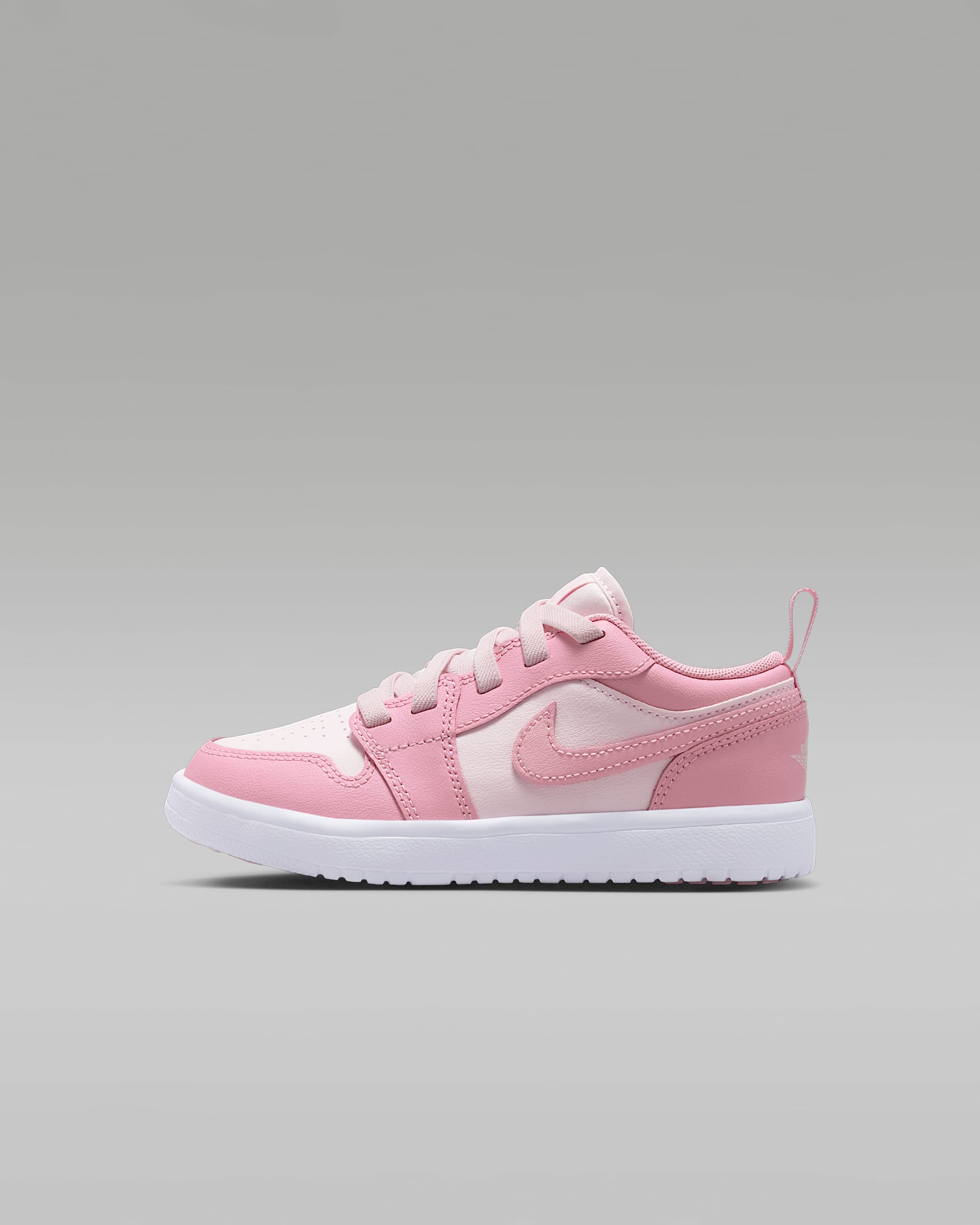 Jordan 1 Low Alt 幼童运动鞋 - 中柔粉/白色/珍珠粉