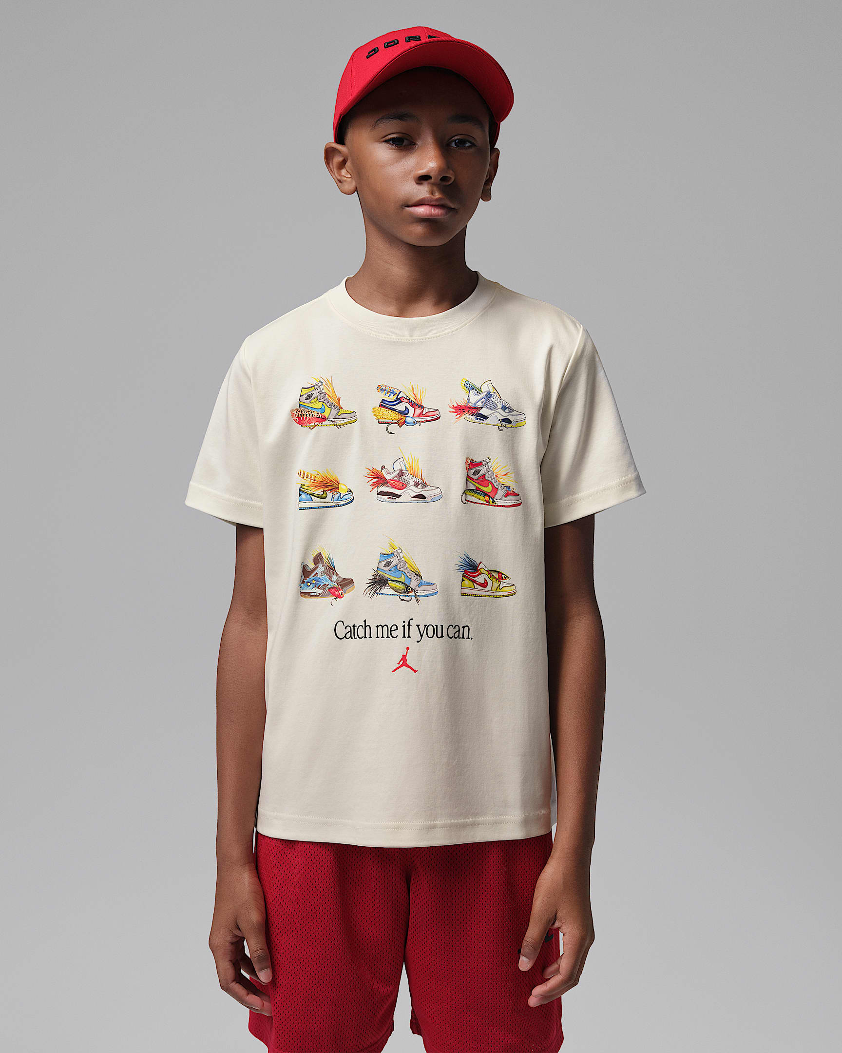 Jordan Fishing Lures 大童T恤 - 帆白