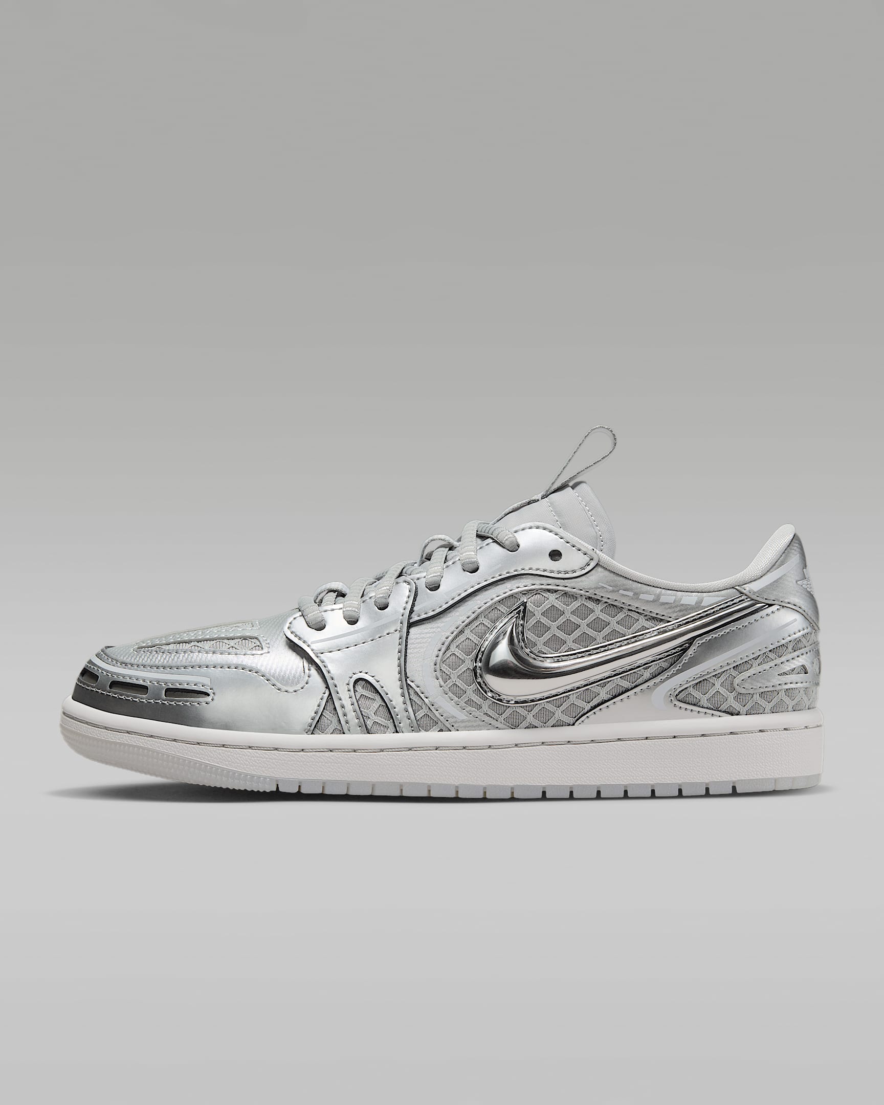 Air Jordan 1 Low Method of Make 女子运动鞋 - 浅灰/白色/青灰/金属银