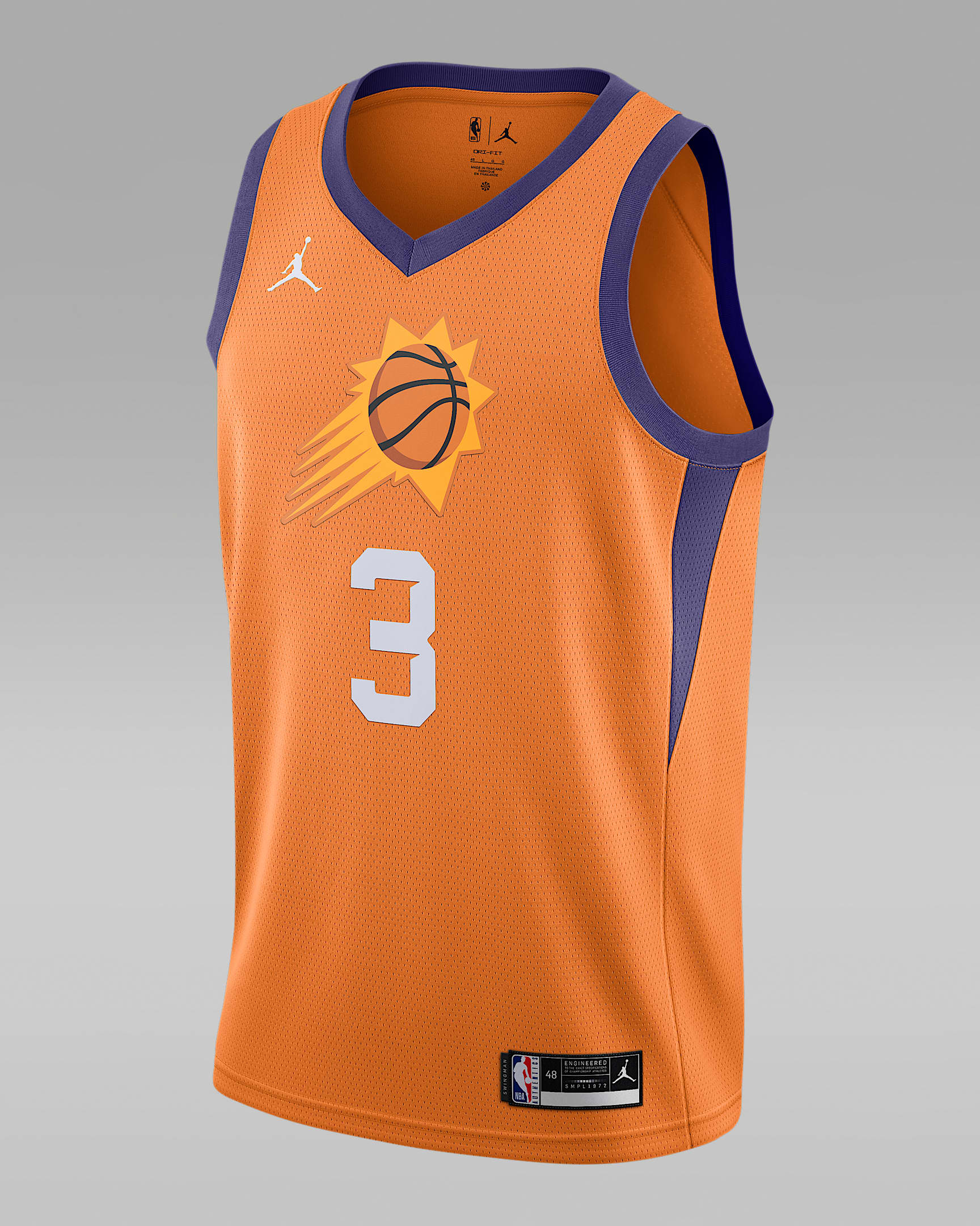 2020 赛季菲尼克斯太阳队 Statement Edition Jordan NBA Swingman Jersey 男子球衣 - 土橙色
