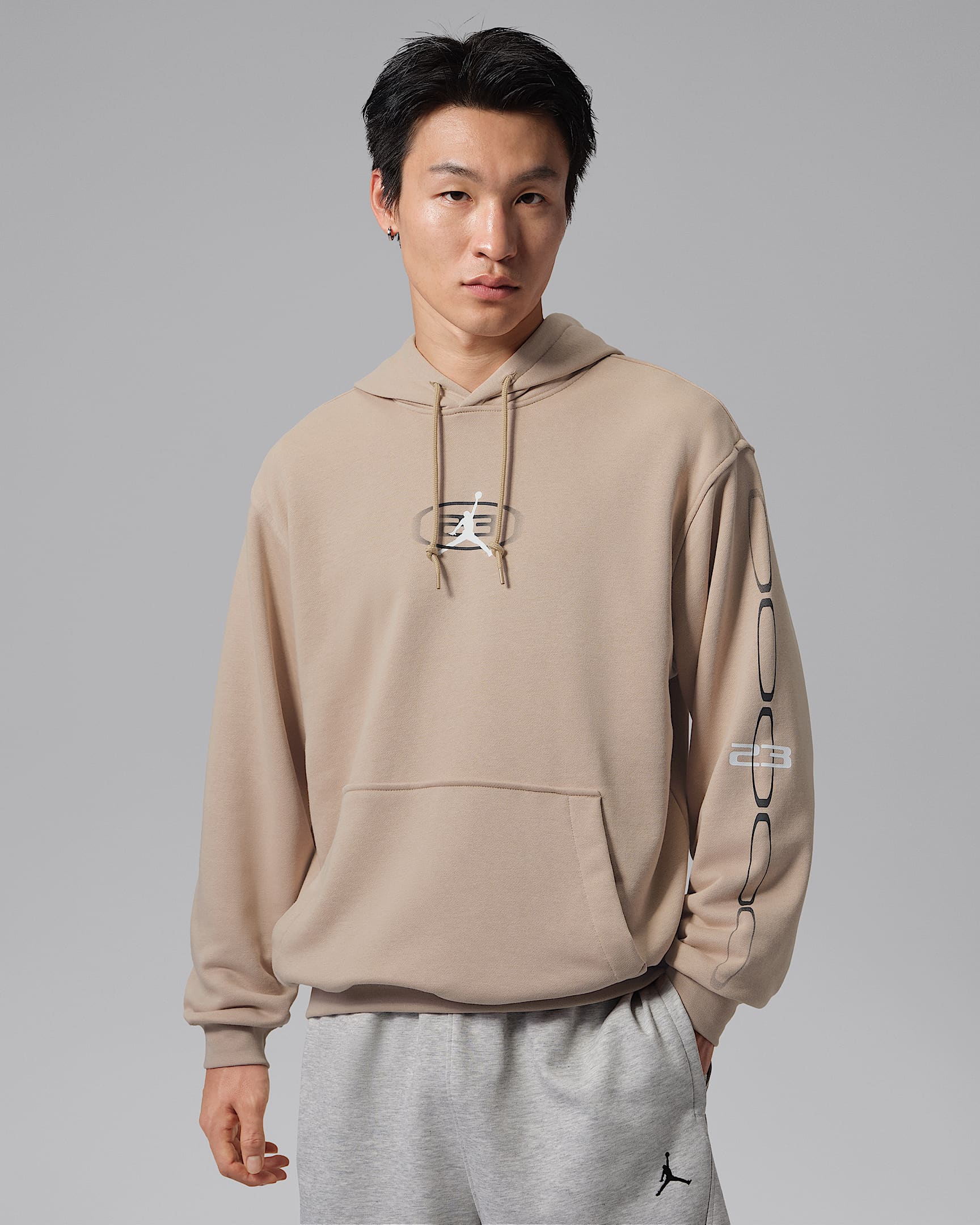 Jordan Sport Crossover Dri-FIT 男子速干针织套头连帽衫 - 传奇中褐