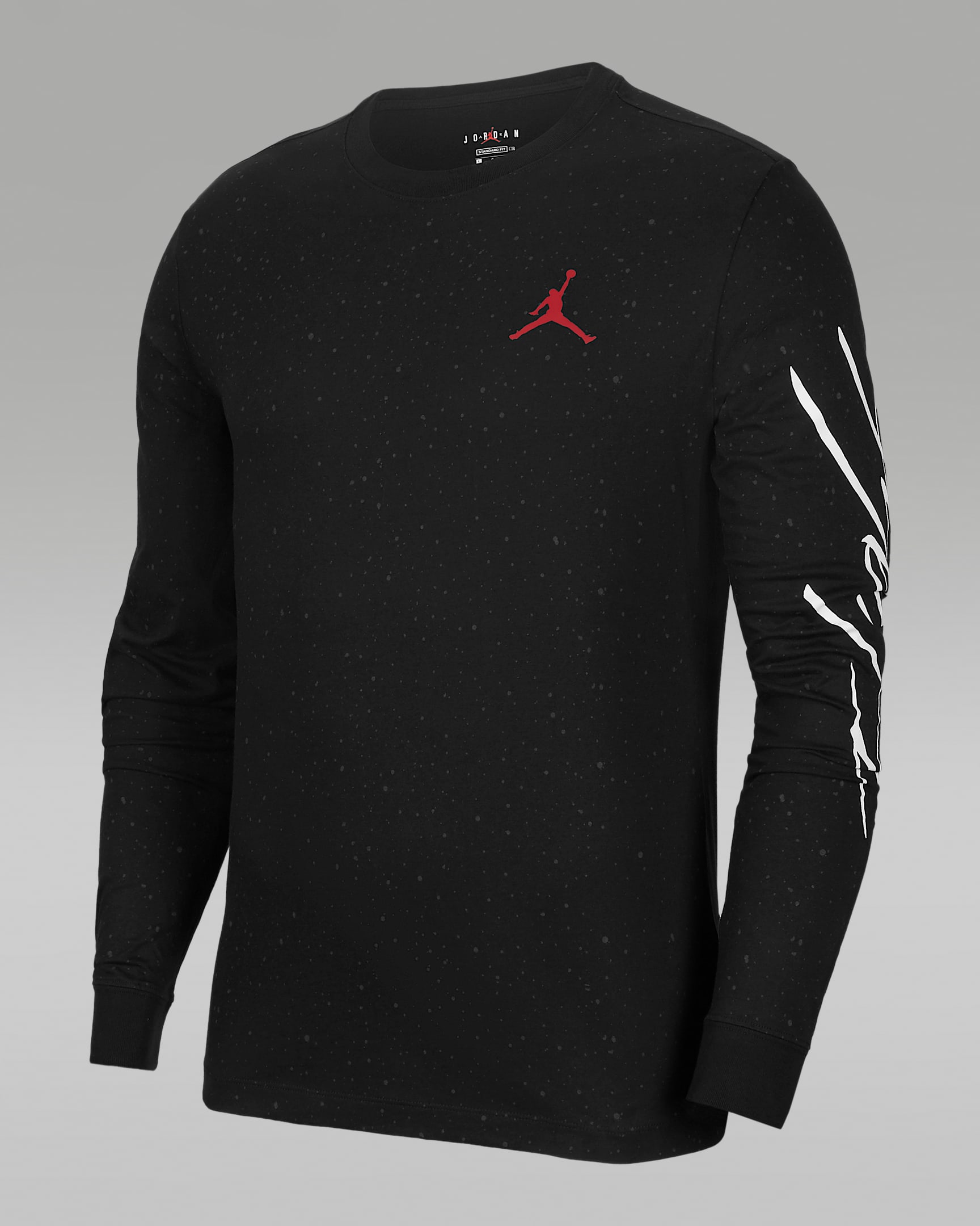 Jordan Flight 男子印花长袖上衣 - 黑