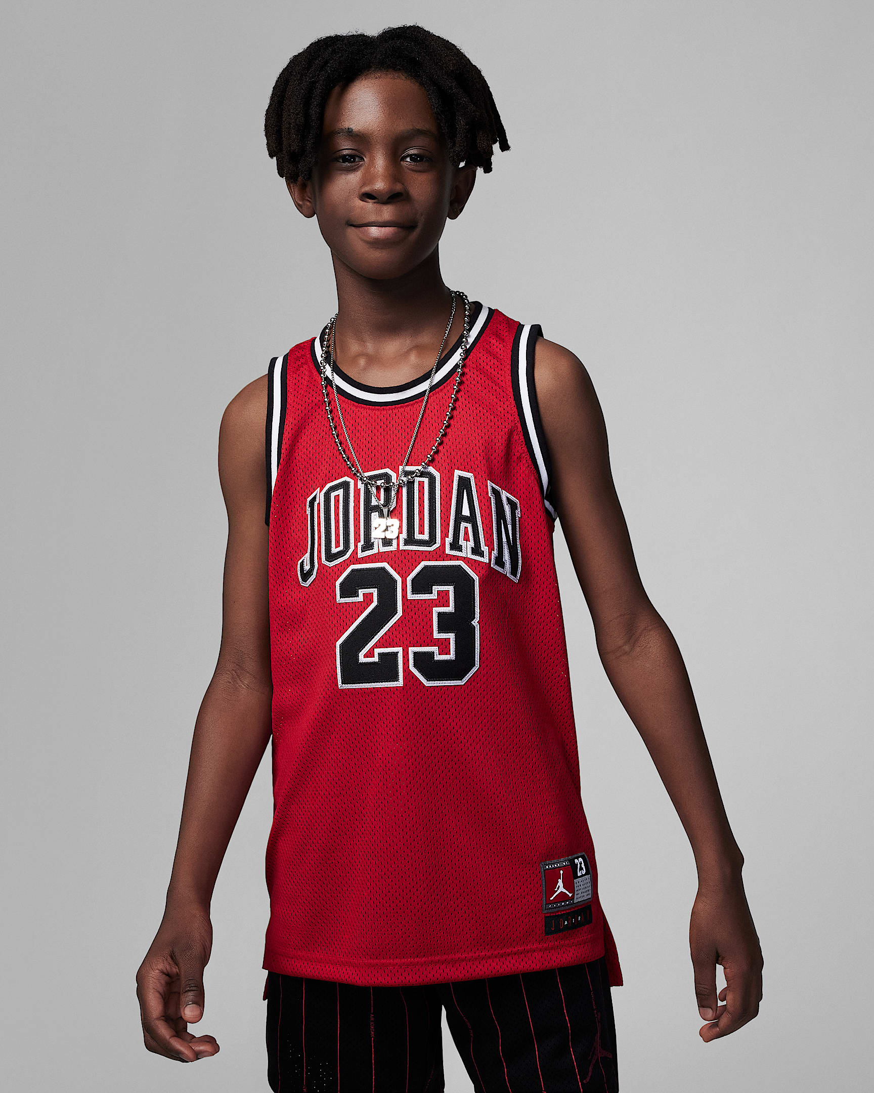 Jordan 23 大童（男孩）球衣 - 健身红