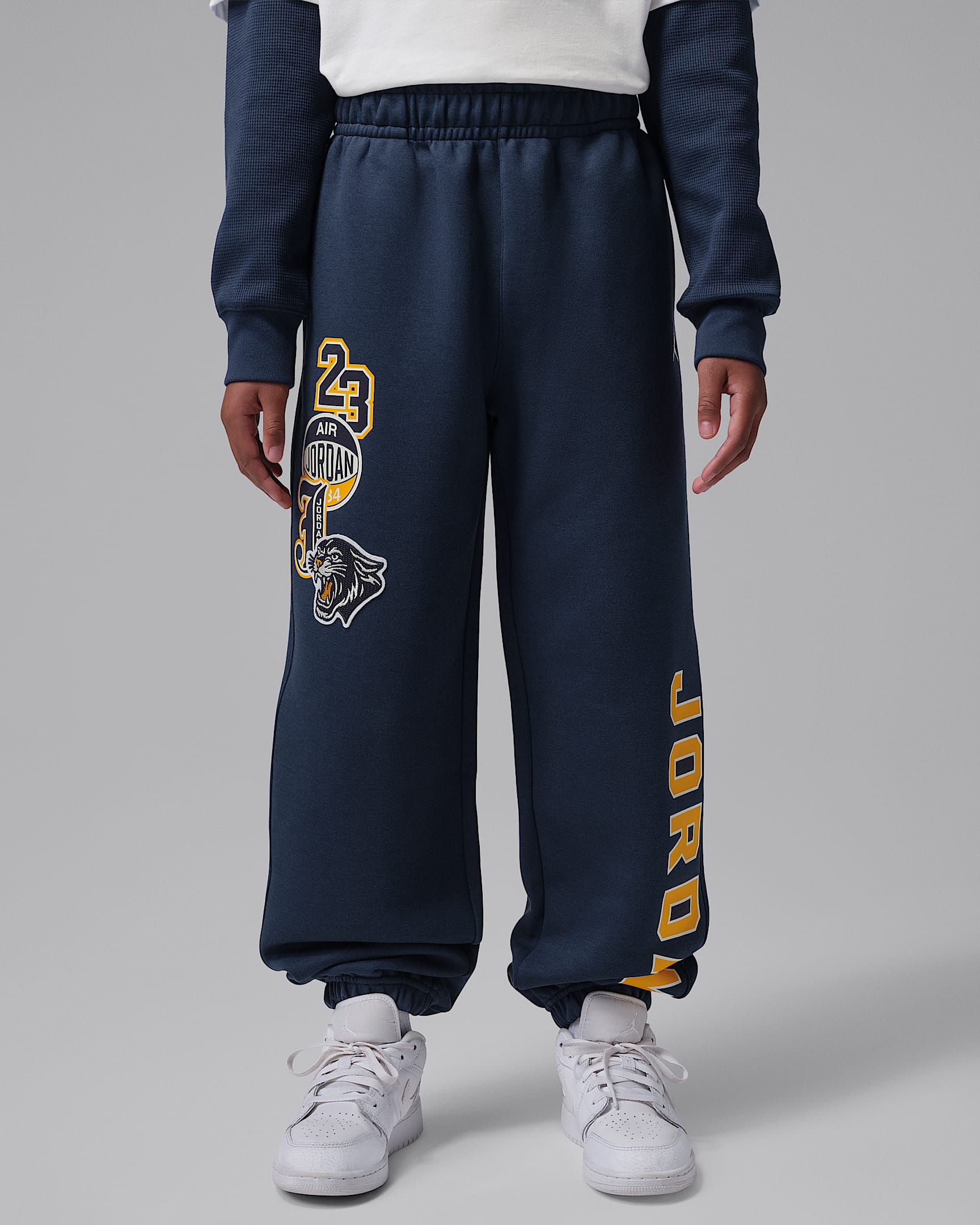 Jordan Royal Court 大童长裤 - 大学深蓝