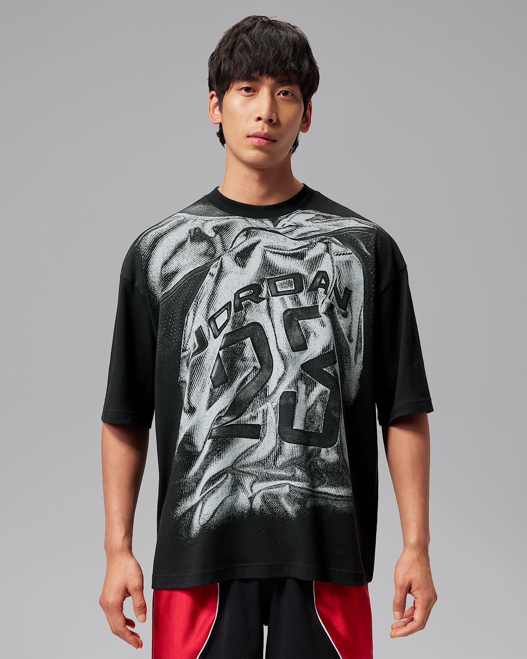 Jordan Sport Dri-FIT 男子速干短袖T恤 - 黑/白色