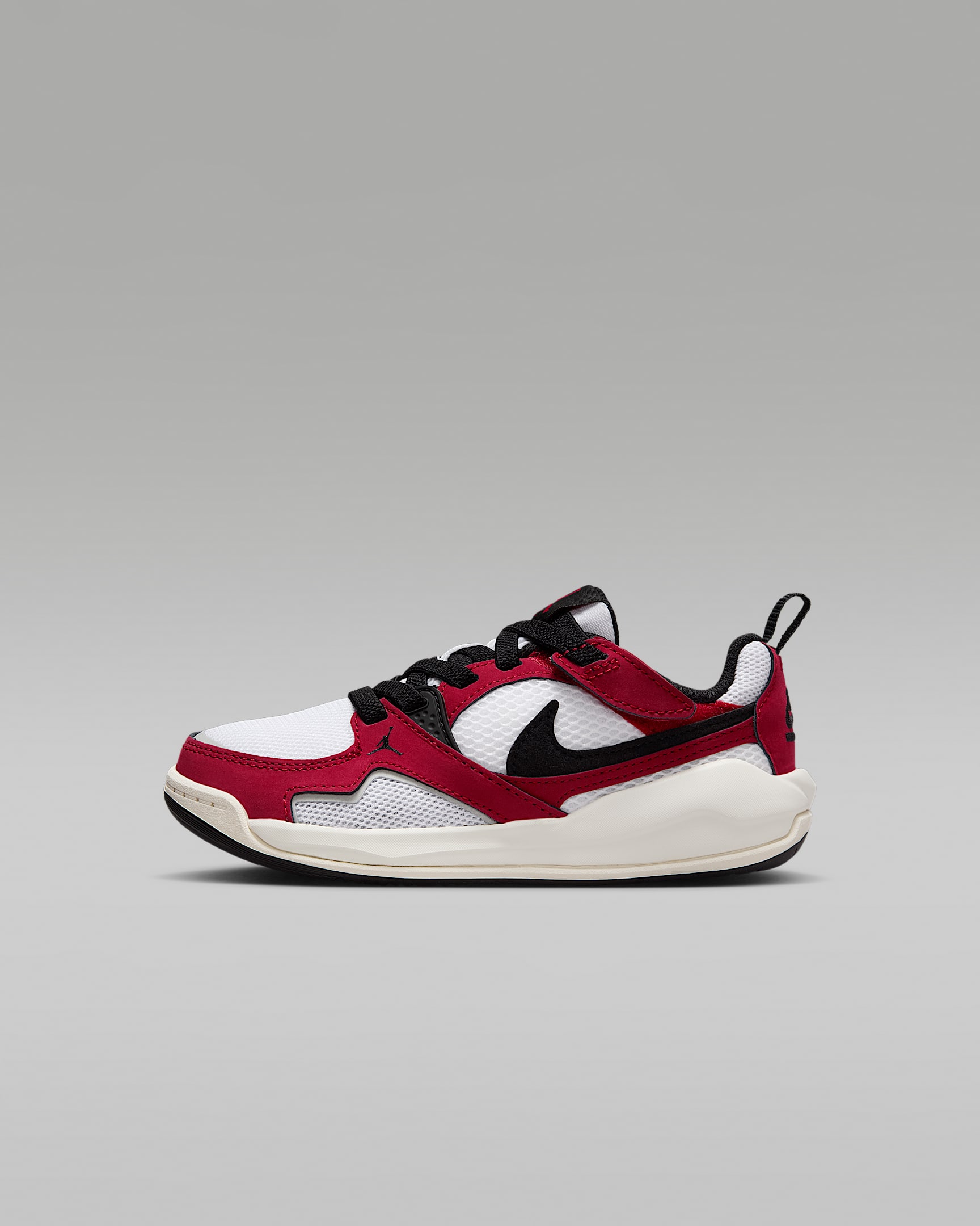 Jordan CMFT Era Jordan 舒释鞋幼童运动鞋 - 白色/校园红/帆白/黑