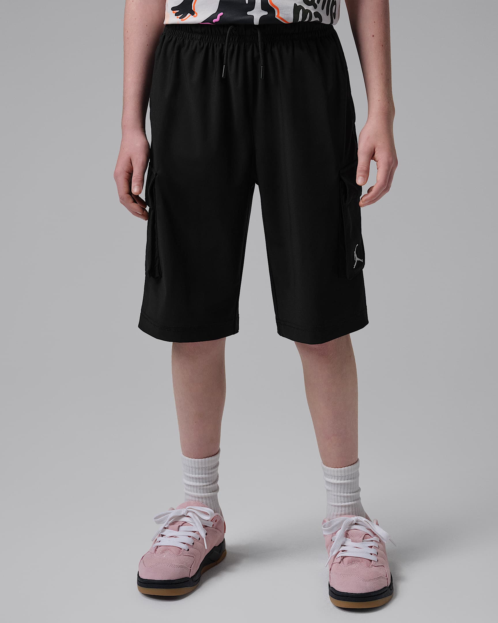 Jordan 大童短裤 - 黑