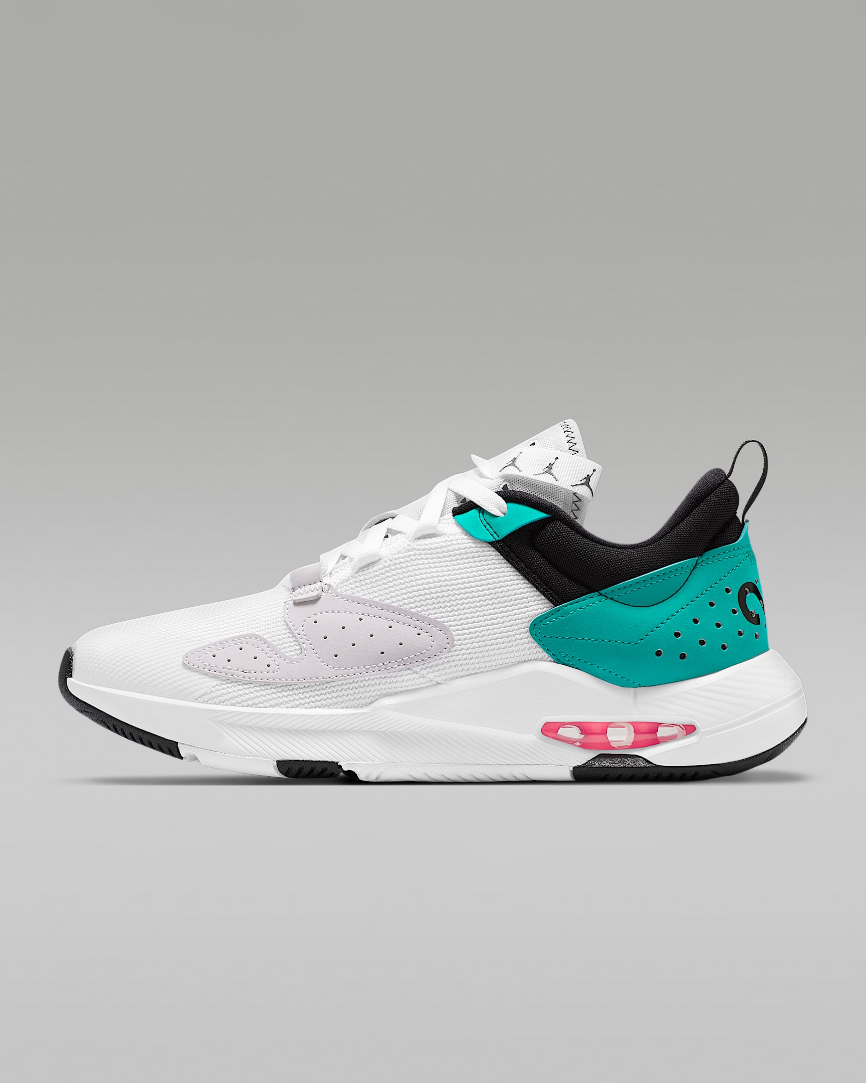 Jordan Air Cadence 男子运动鞋 - 白色/黑/海神绿/潘趣红
