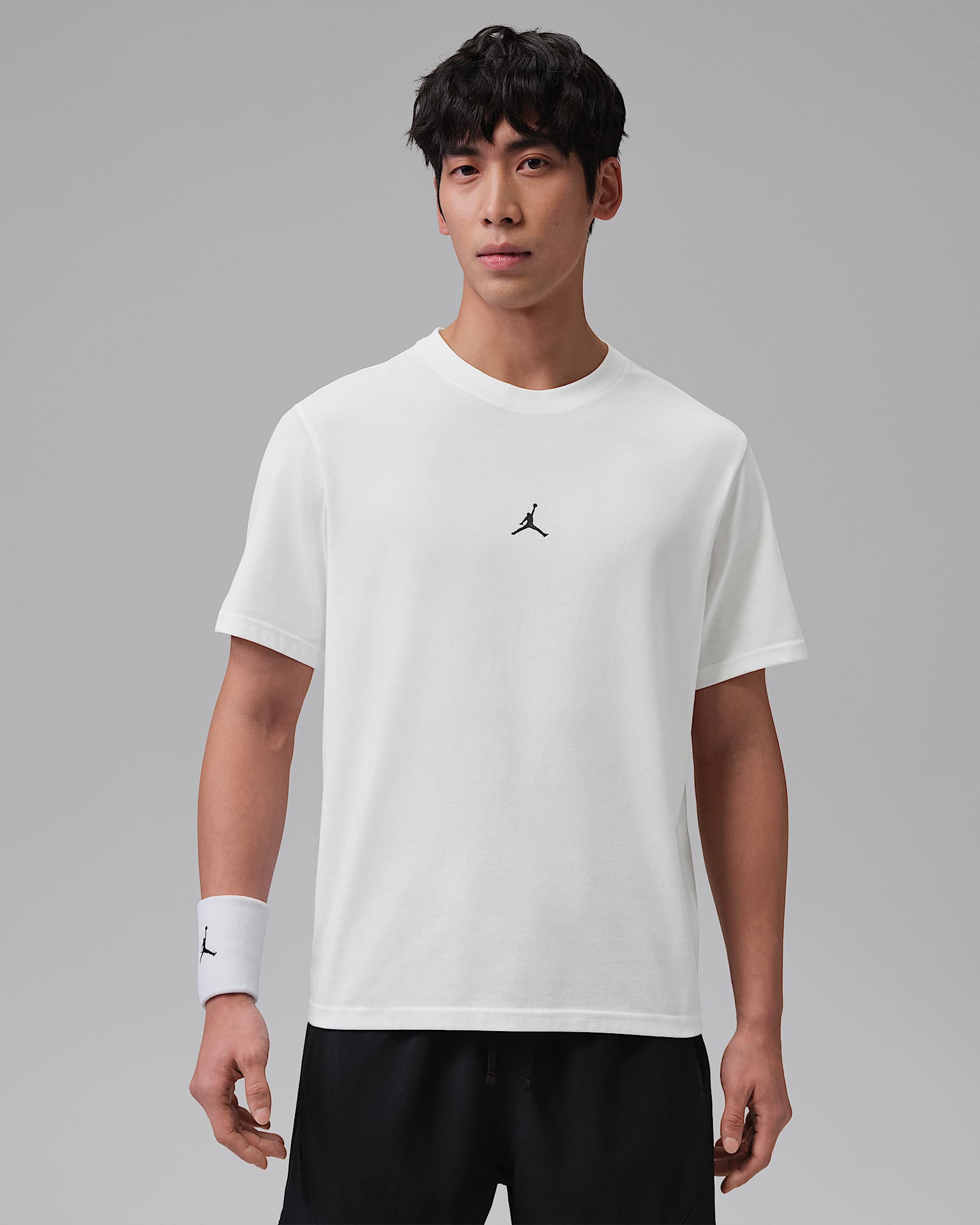 Jordan Sport Dri-FIT Jumpman 男子速干T恤 - 白色/黑