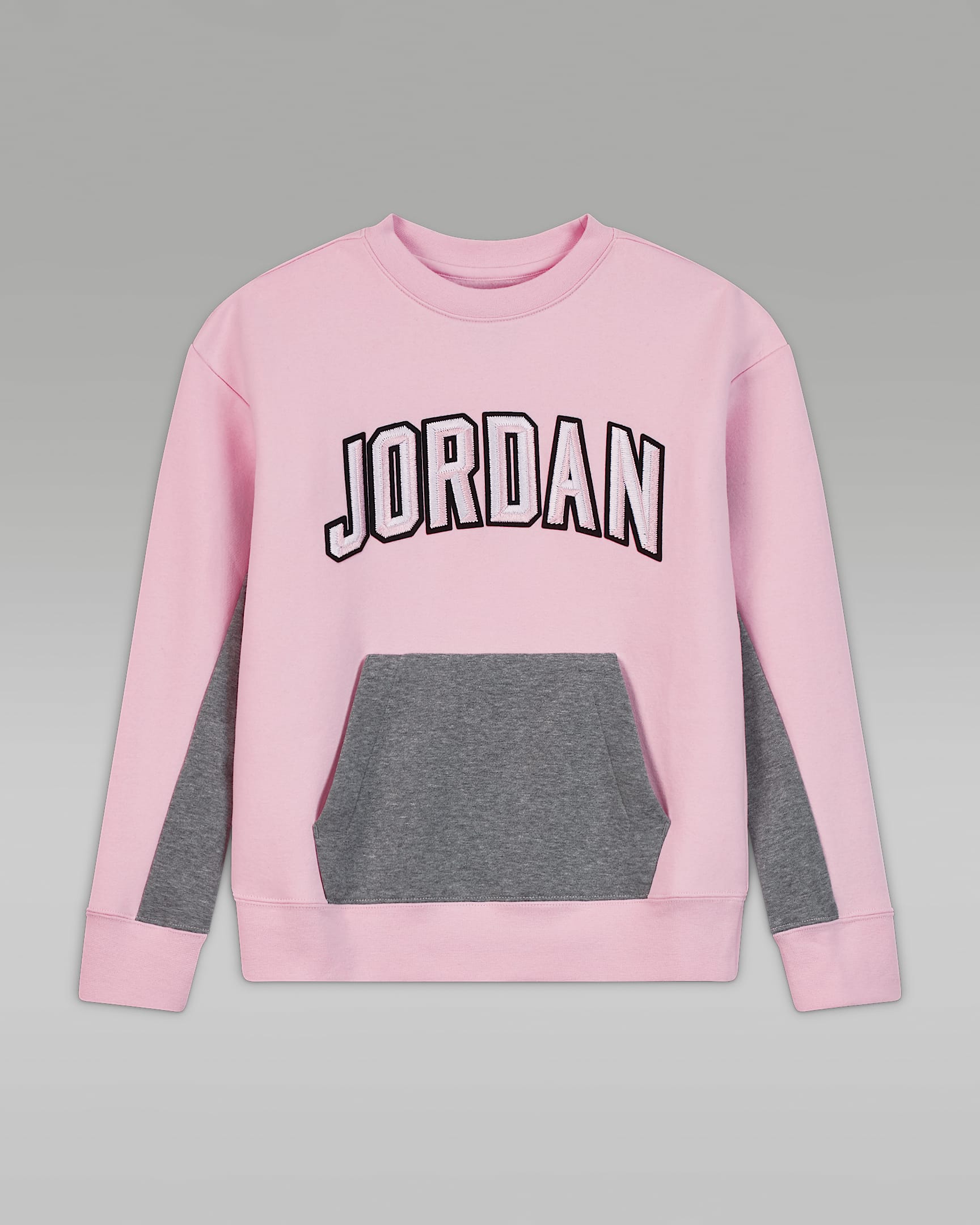 Jordan 大童（女孩）圆领上衣 - 泡沫粉