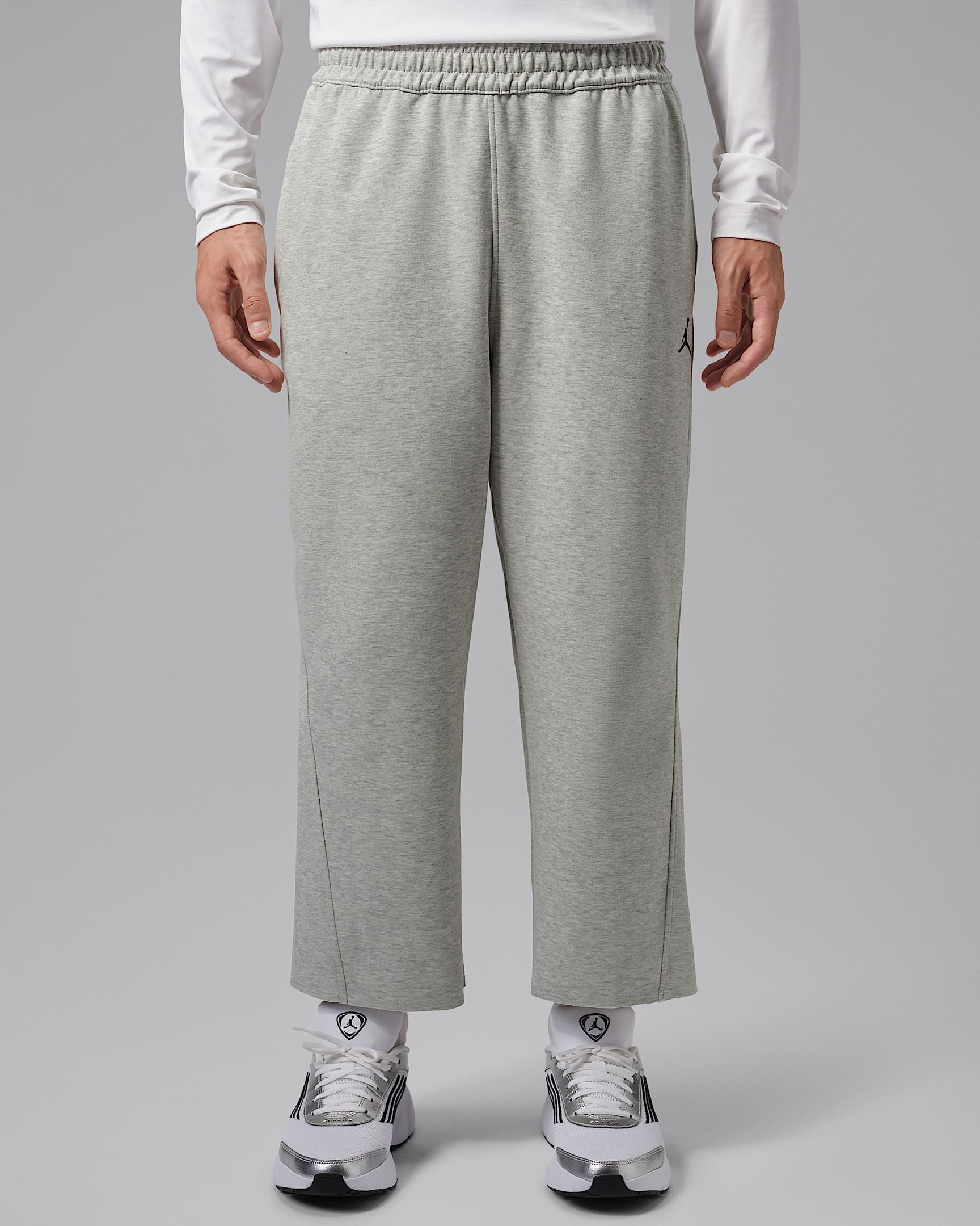 Jordan Sport Hoop Fleece Dri-FIT 男子速干长裤 - 麻灰