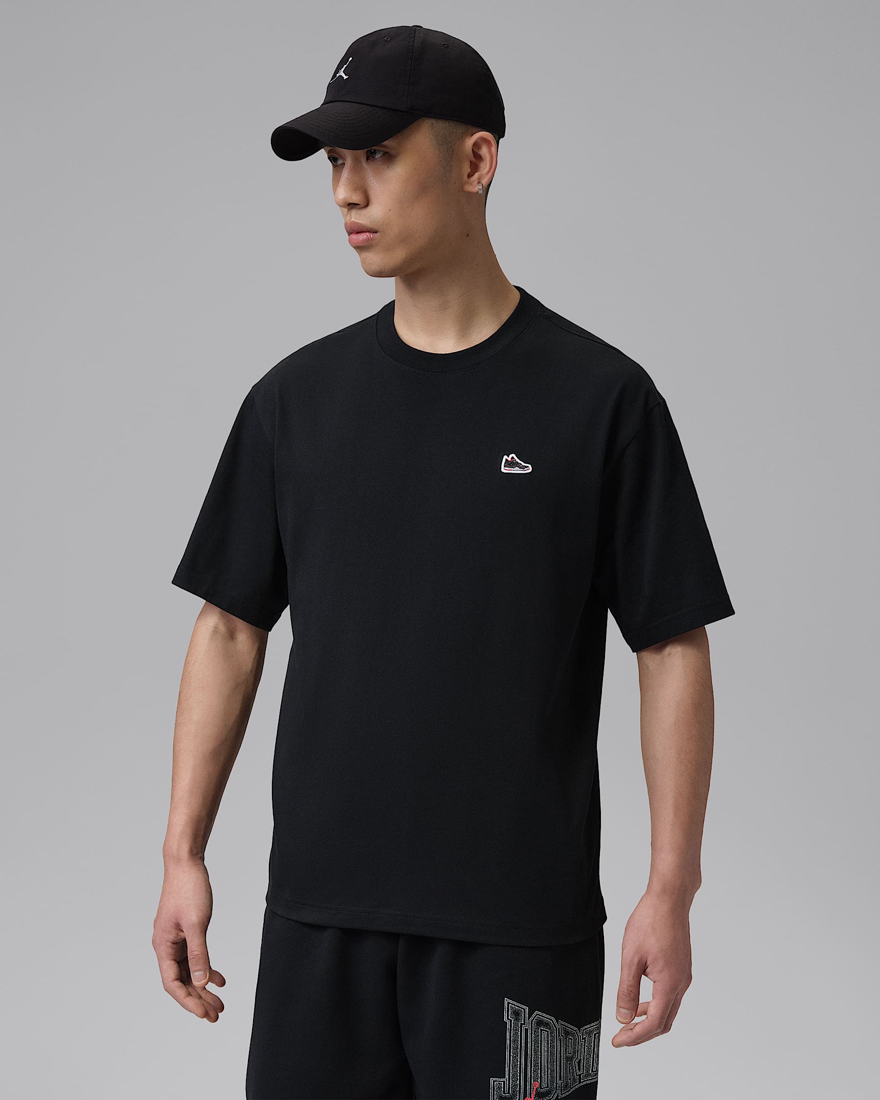 Jordan 男子运动鞋贴片T恤 - 黑