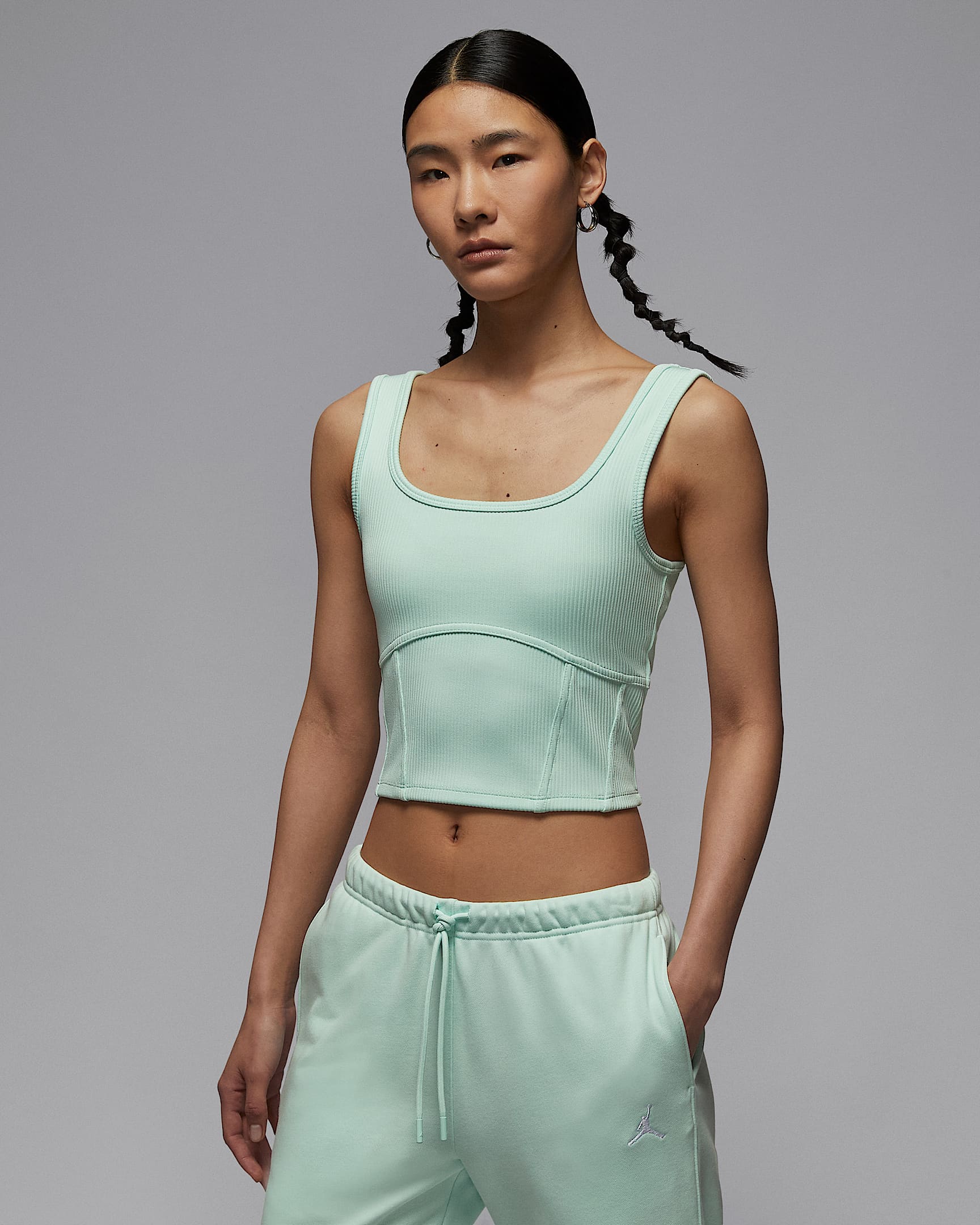 Jordan 女子短款背心 - 伊格鲁蓝