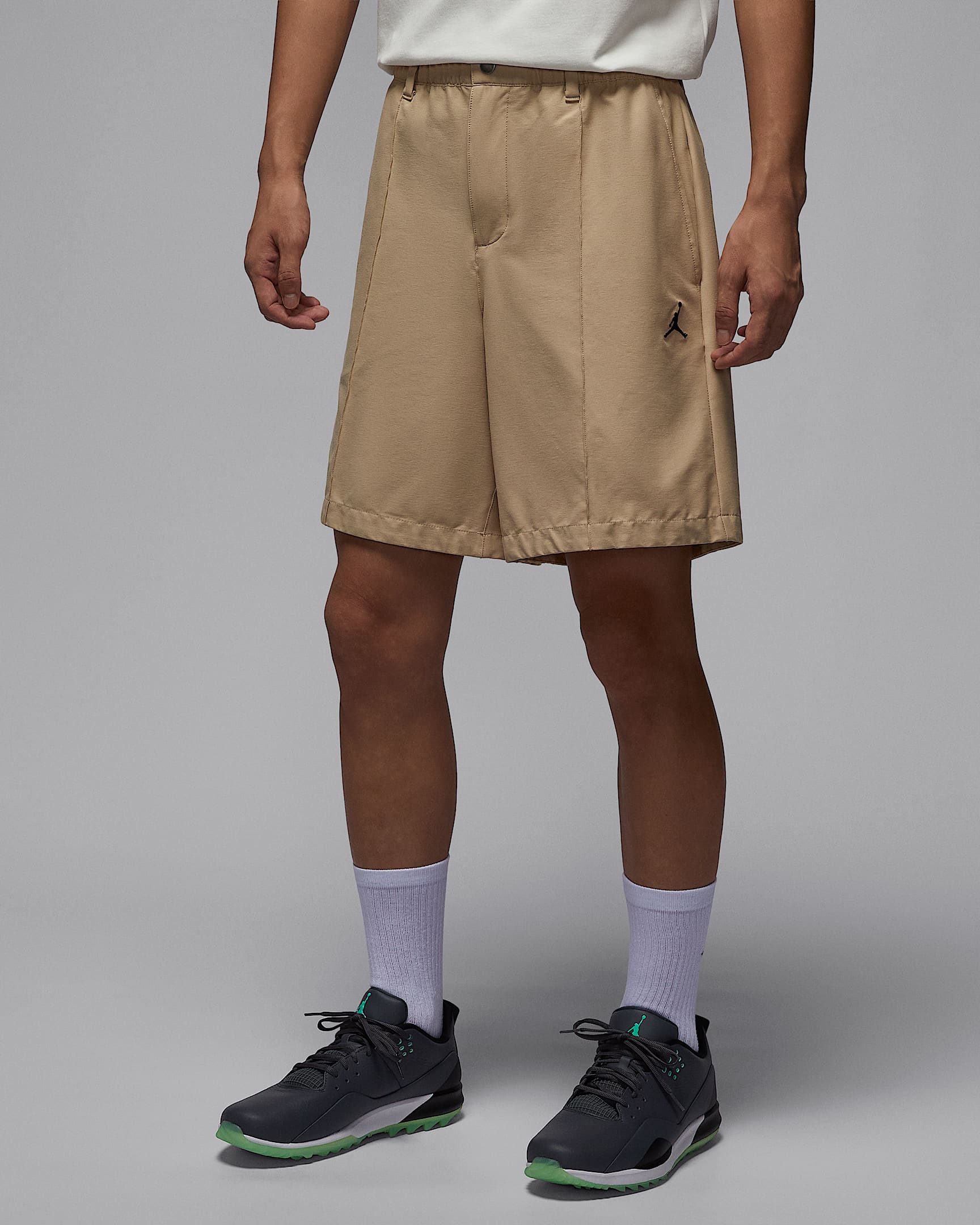 Jordan Sport Dri-FIT 男子速干高尔夫短裤 - 亚麻/黑