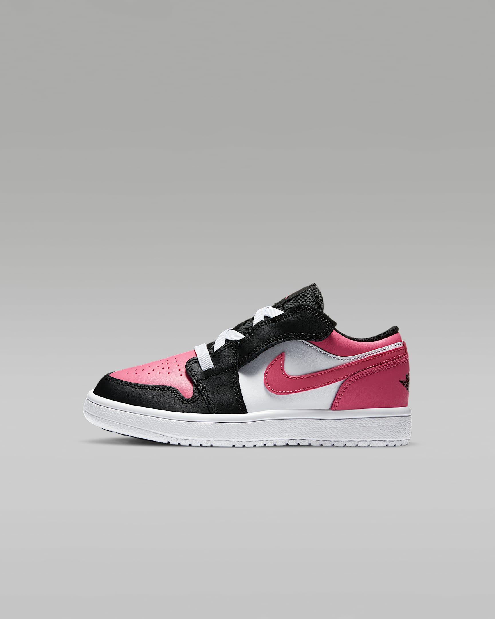Jordan 1 Low Alt (PS) 幼童运动童鞋 - 白色/黑/亚紫粉