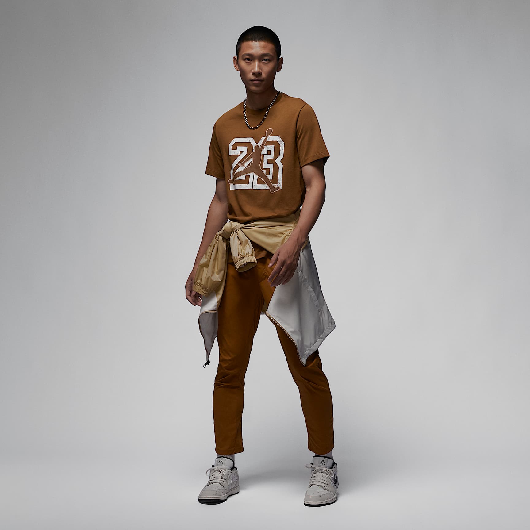 Jordan Flight Essentials 男子T恤 - 浅英国褐/帆白