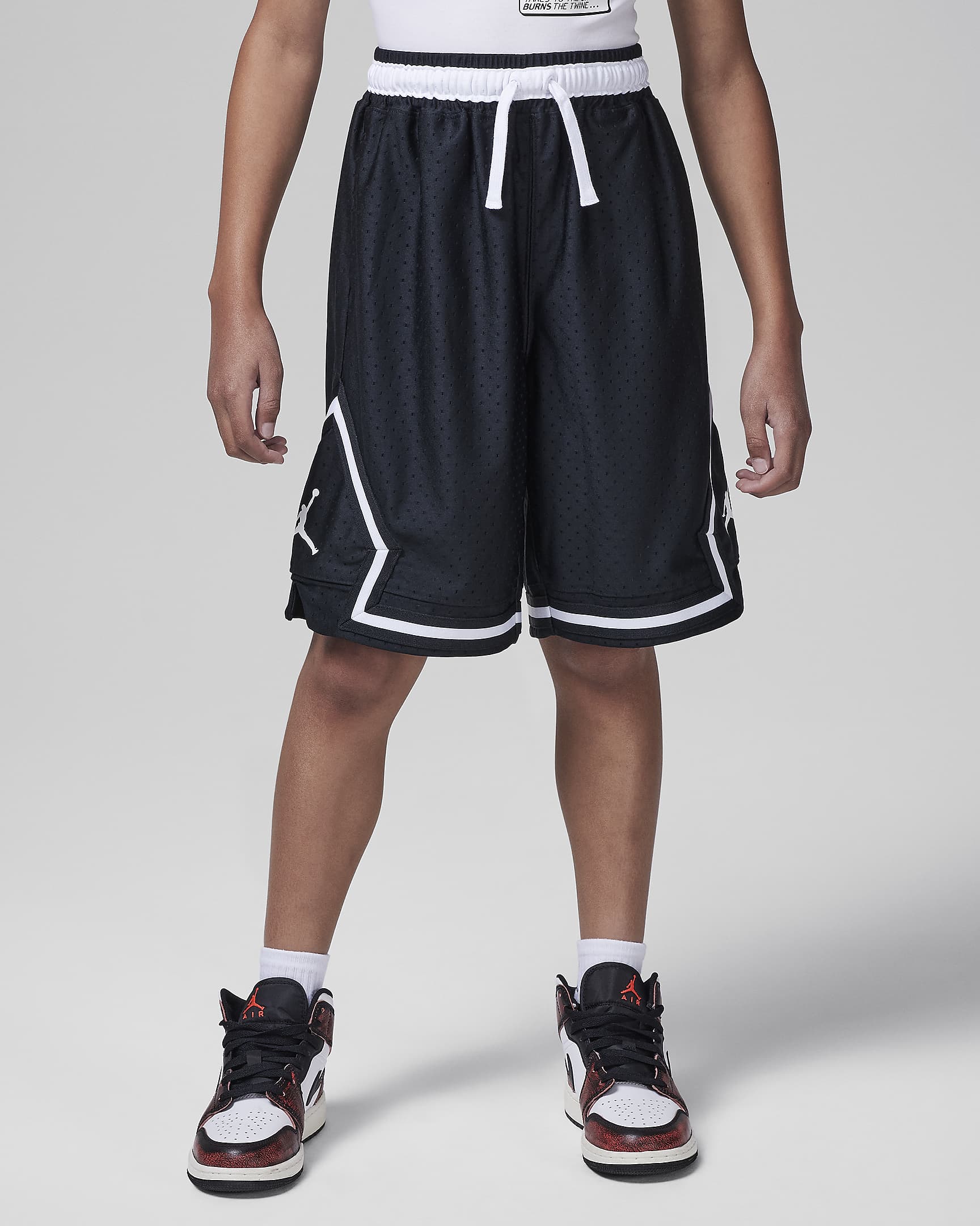 Jordan Sport Diamond 大童透气短裤 - 黑