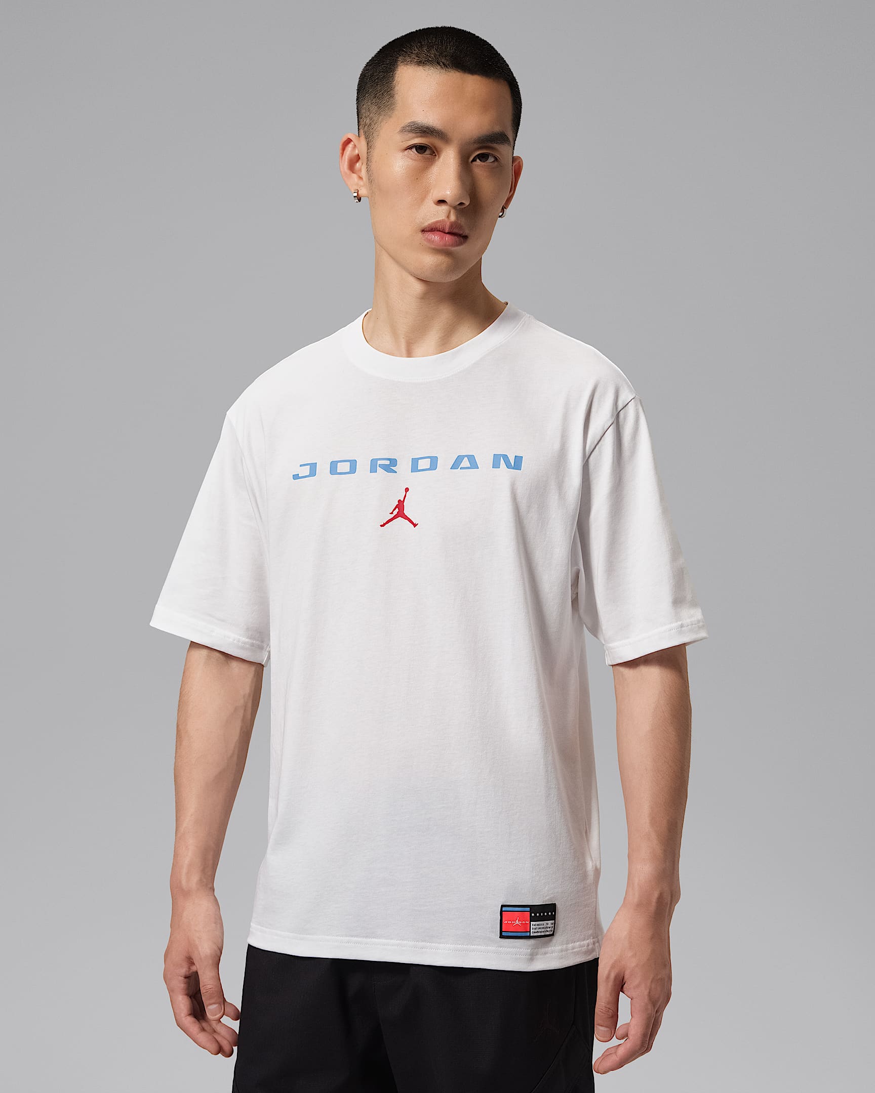 Jordan Brooklyn 男子印花短袖T恤 - 白色