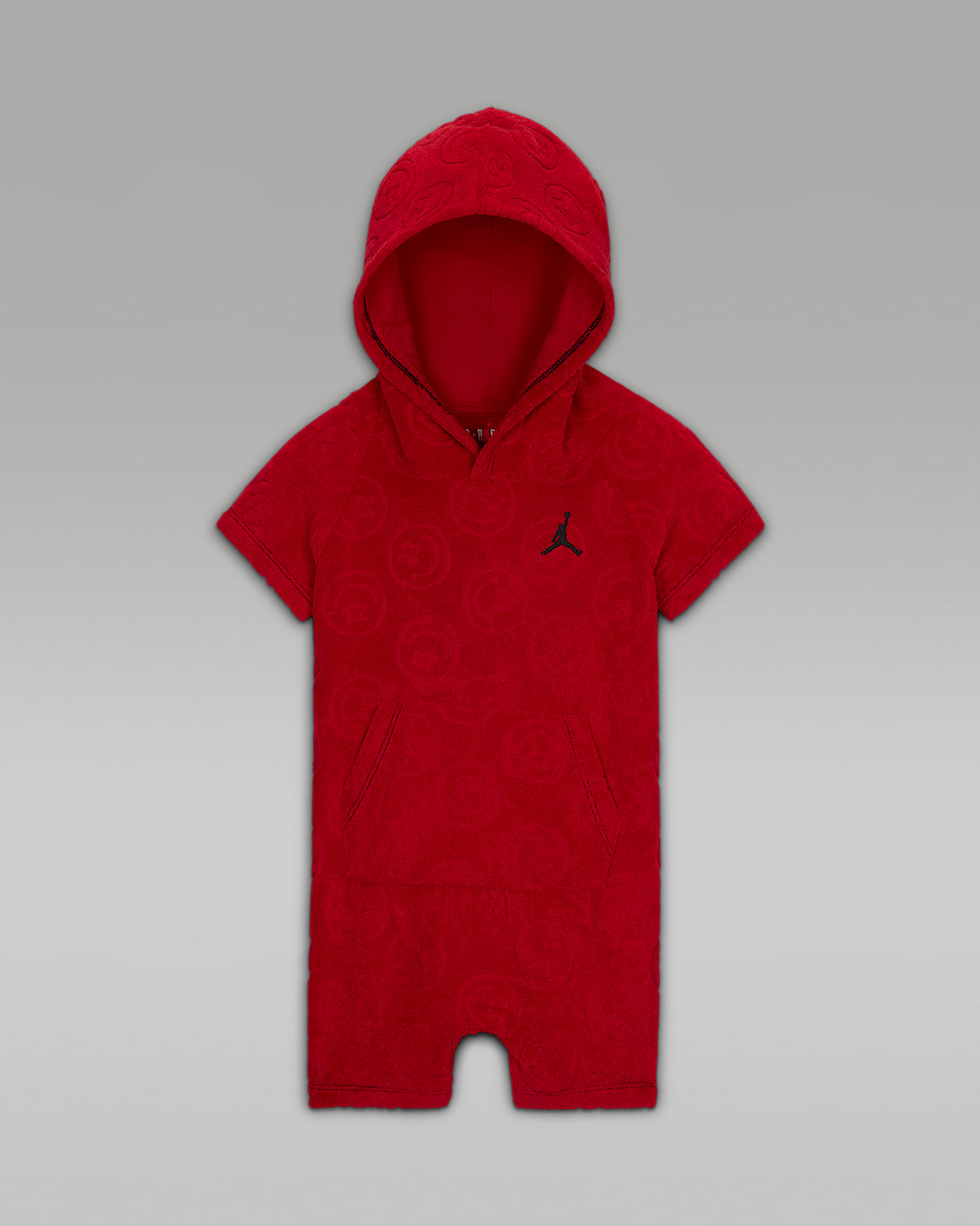 Jordan 23 Smiles 婴童毛圈布连体衣 - 健身红/黑