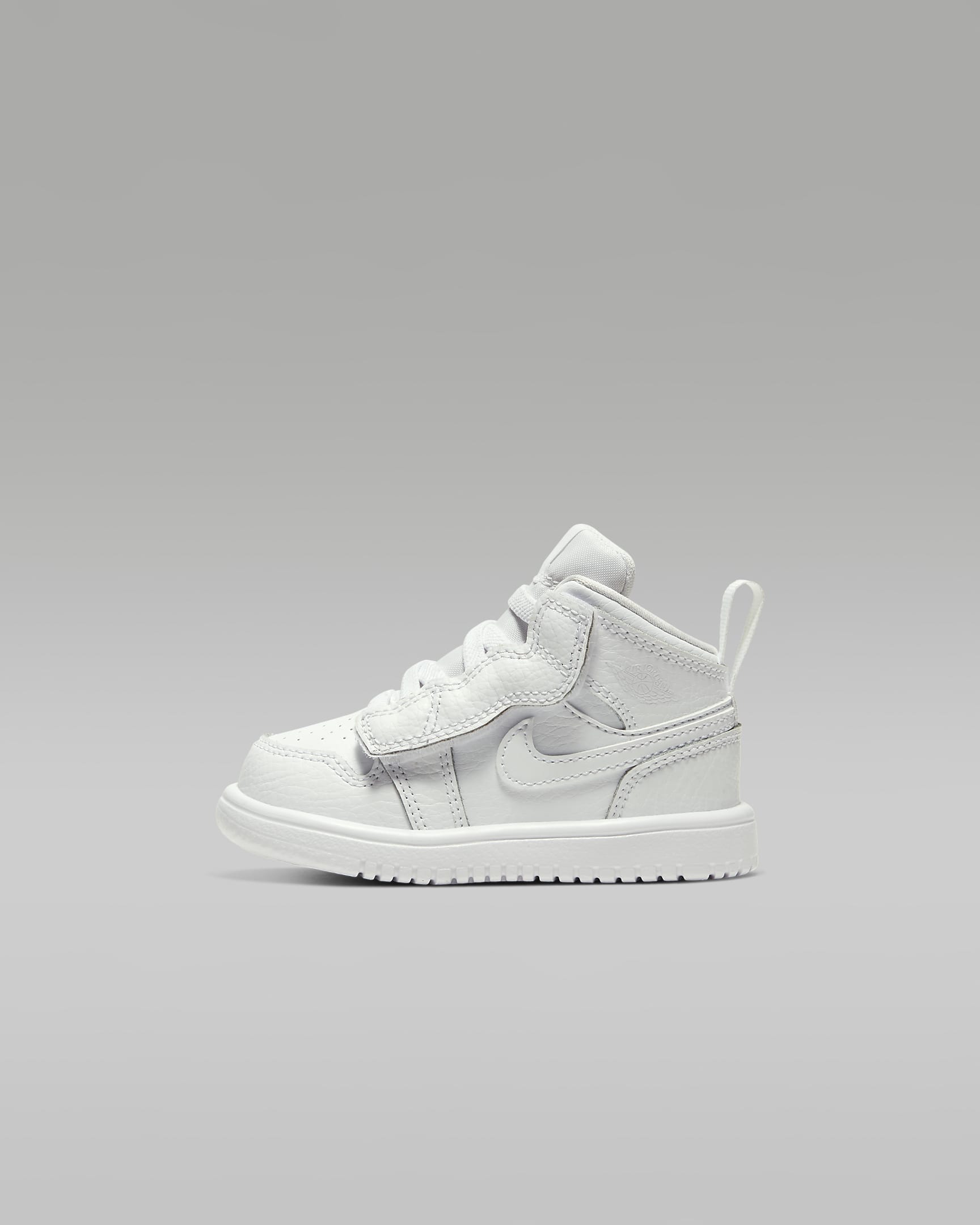Jordan 1 Mid Alt (TD) 婴童运动童鞋 - 白色/白色/白色/白色