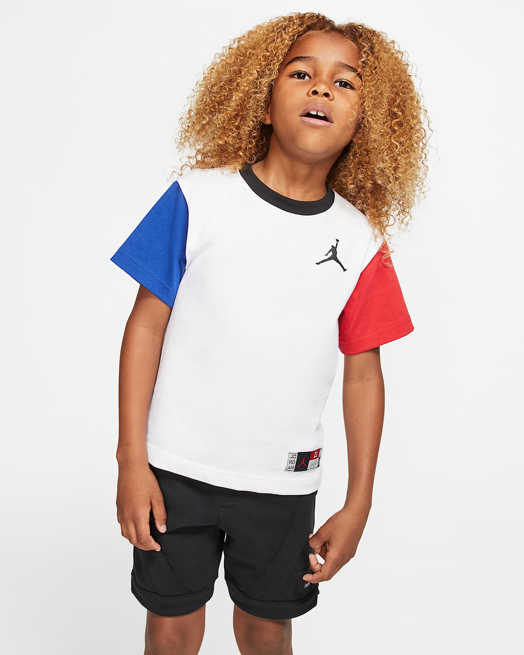 Jordan 幼童短袖T恤 - 白色