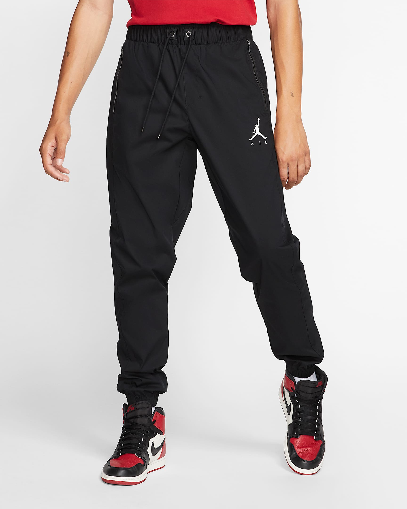 Jordan Jumpman 男子梭织长裤 - 黑/白色