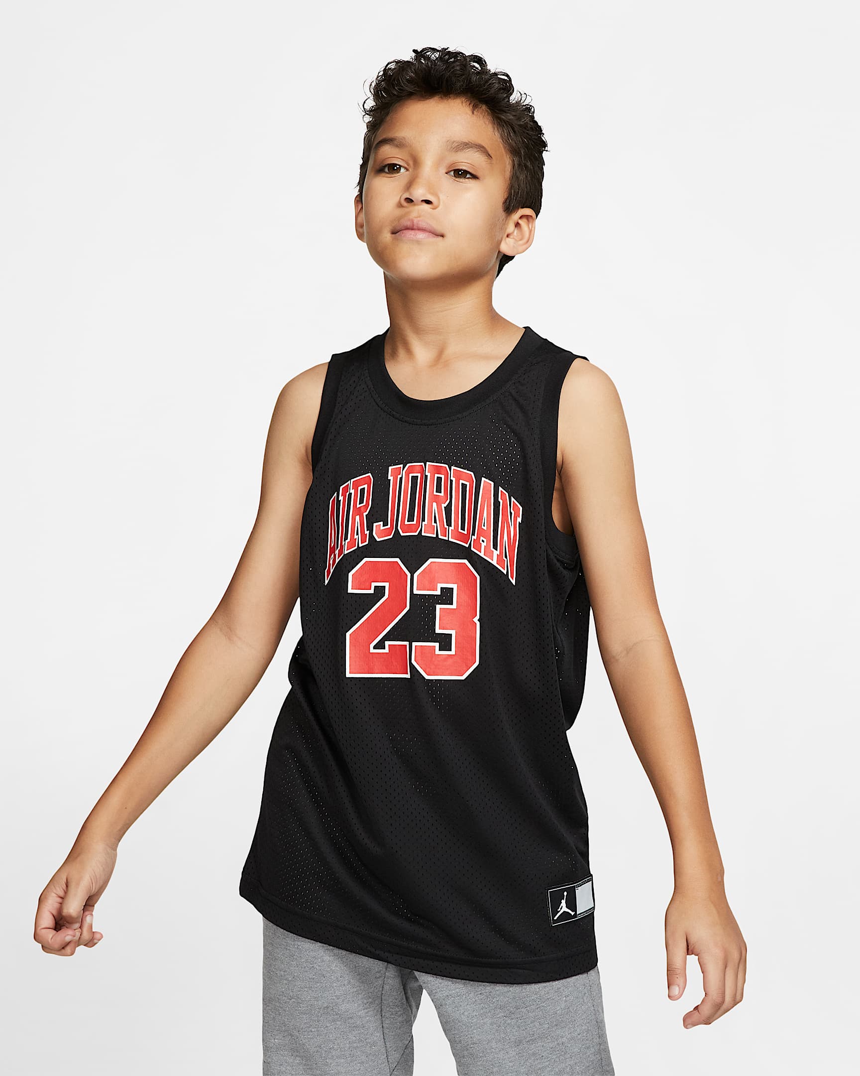 Air Jordan Dri-FIT 大童(男孩)球衣 - 黑