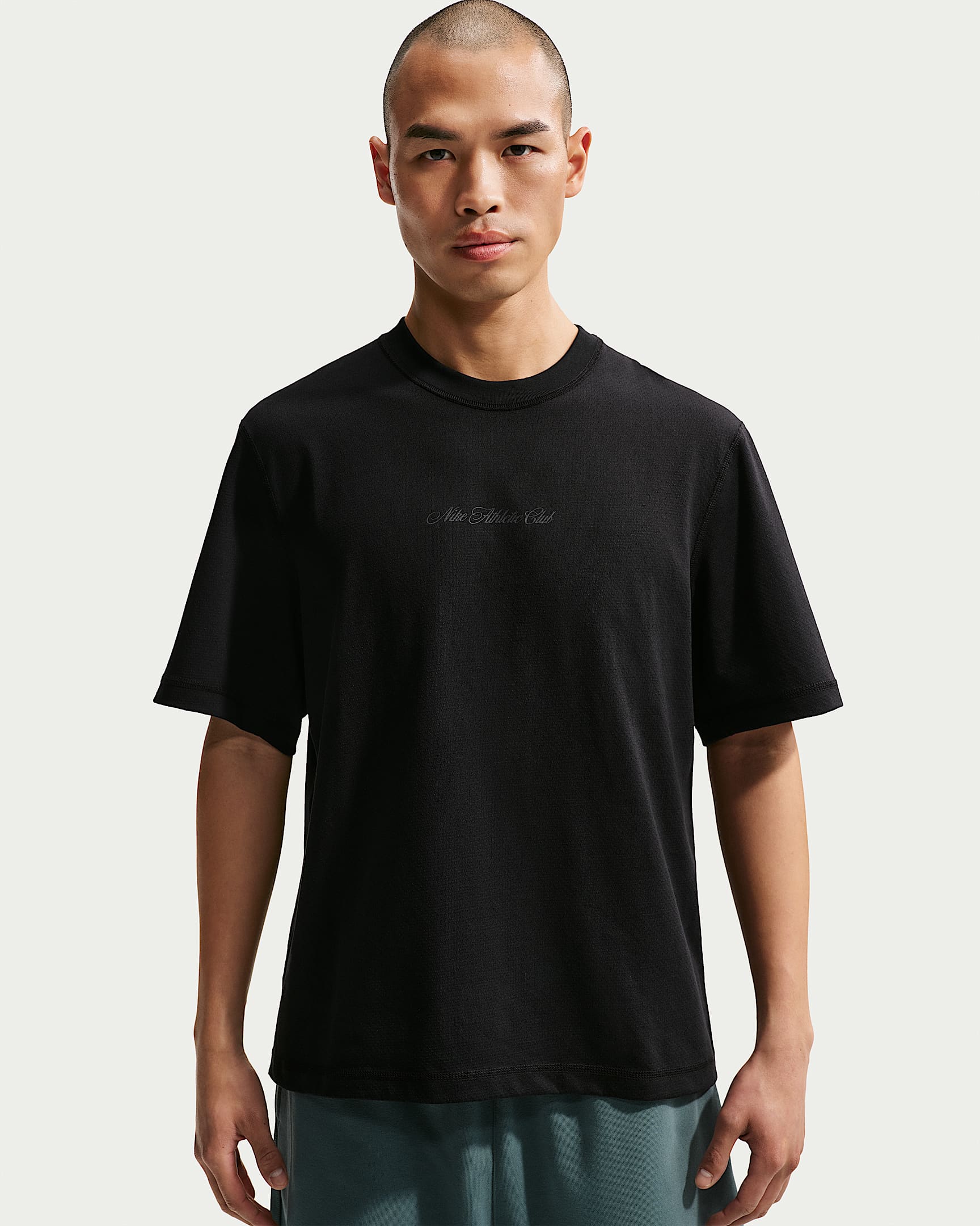 Nike Primary N.A.C. 男子速干训练T恤 - 黑/暗烟灰