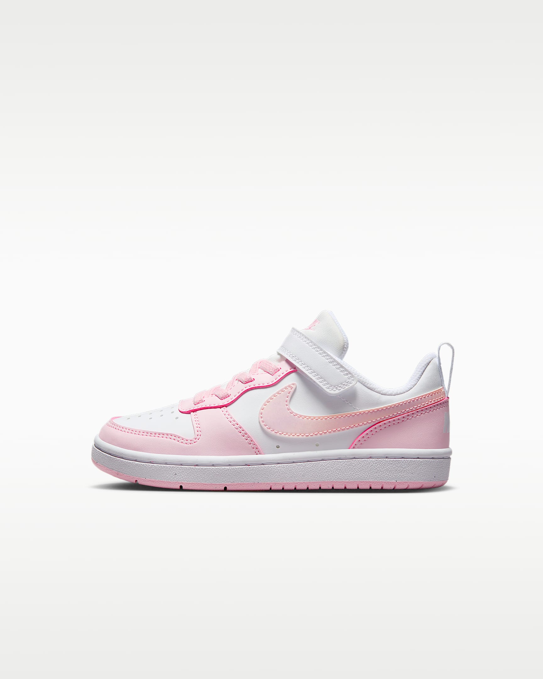 Nike Court Borough Low Recraft 耐克酷菠萝幼童运动鞋 - 白色/泡沫粉