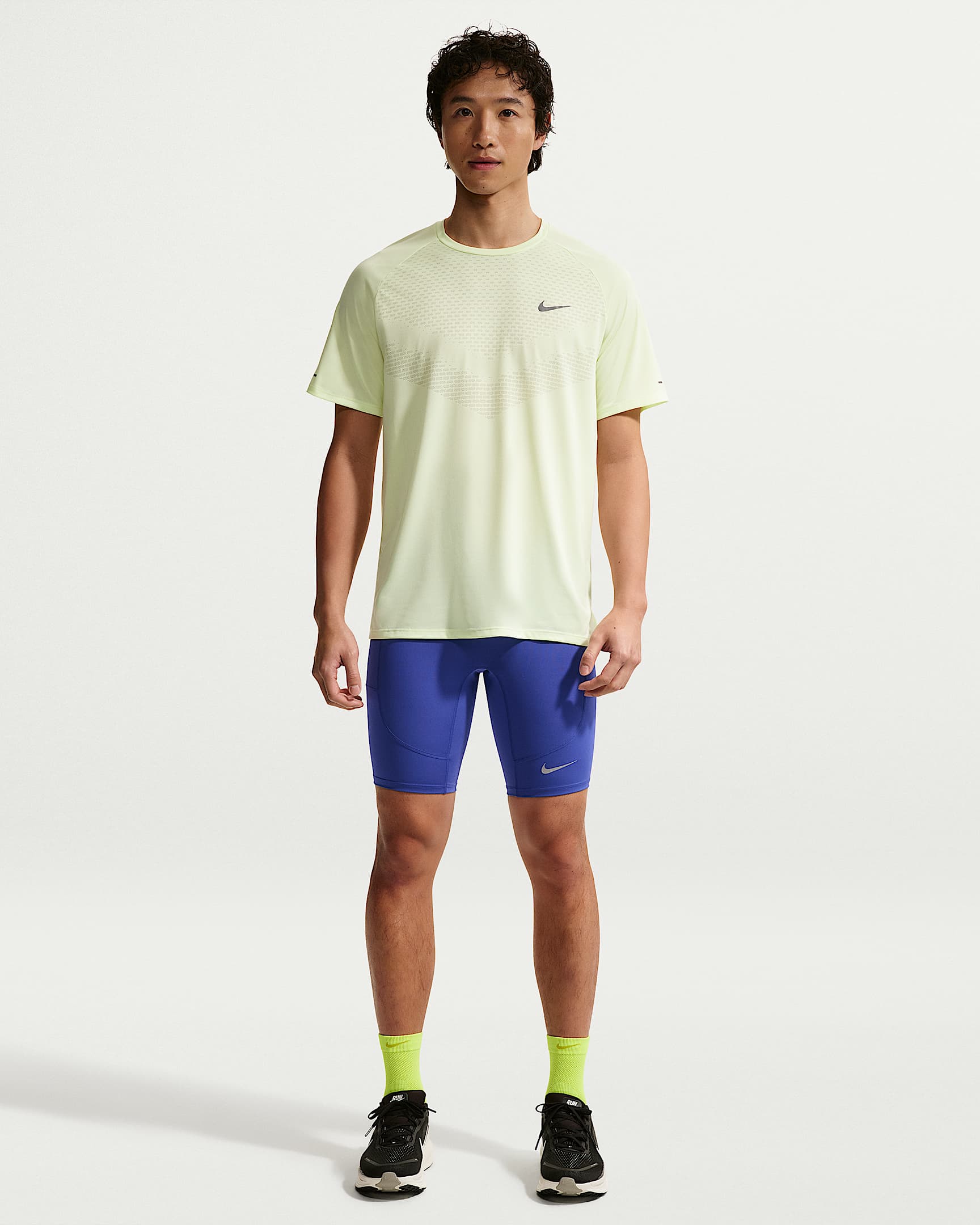 Nike Stride Dri-FIT 男子速干跑步紧身短裤 - 青石蓝