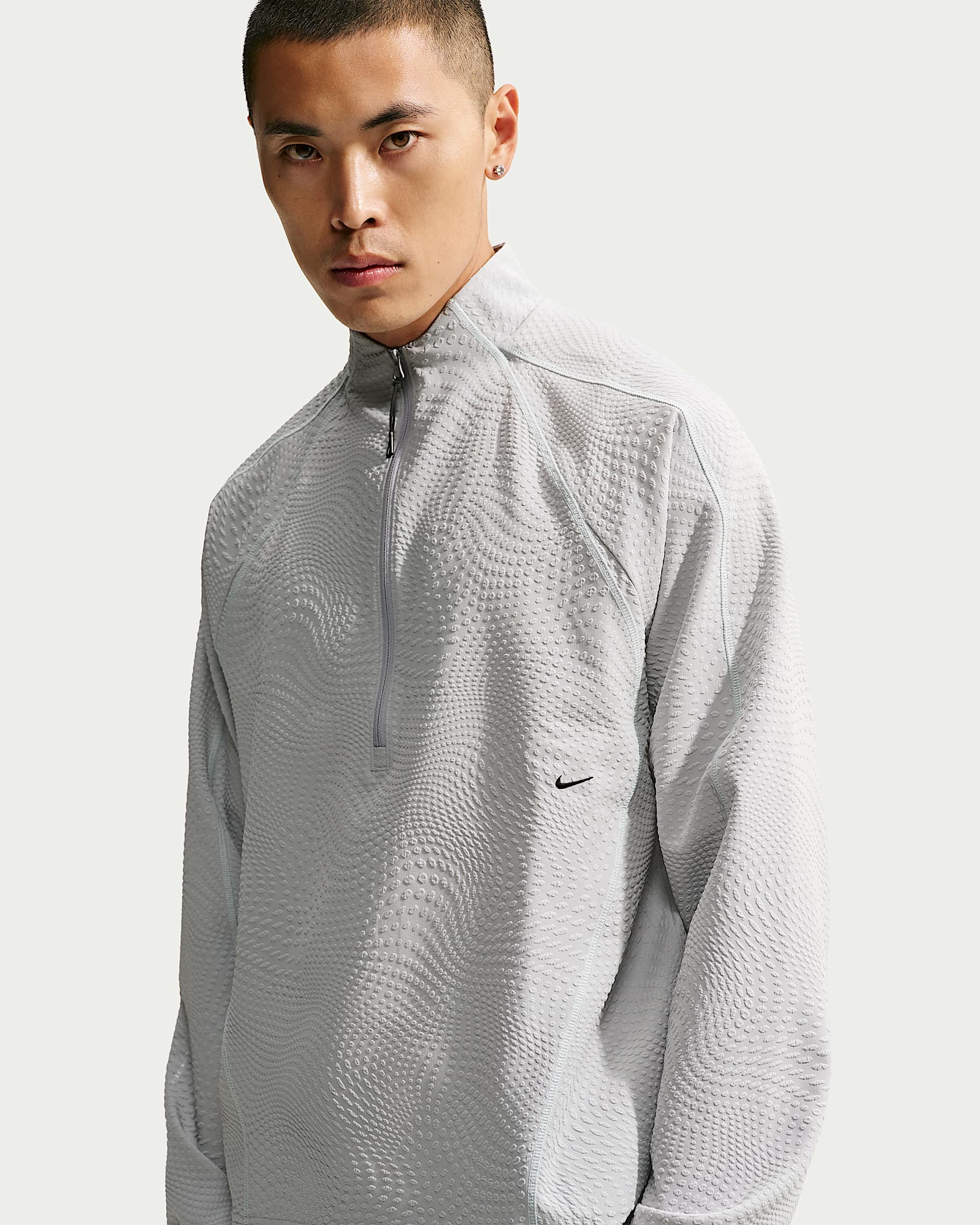 Nike Tech Dri-FIT 男子速干宽松上衣 - 狼灰/黑