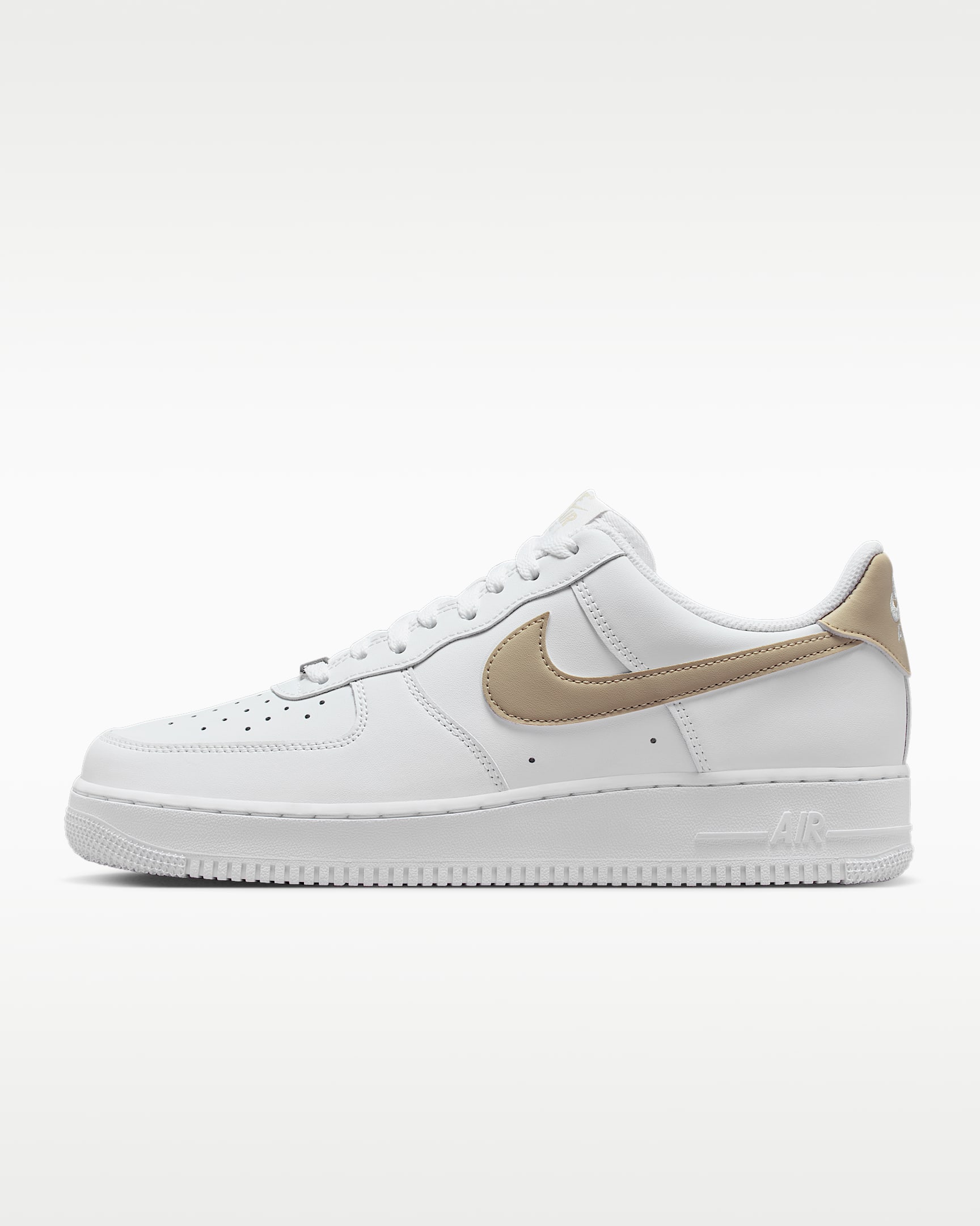 Nike Air Force 1 '07 男子空军一号运动鞋 - 白色/藤黄