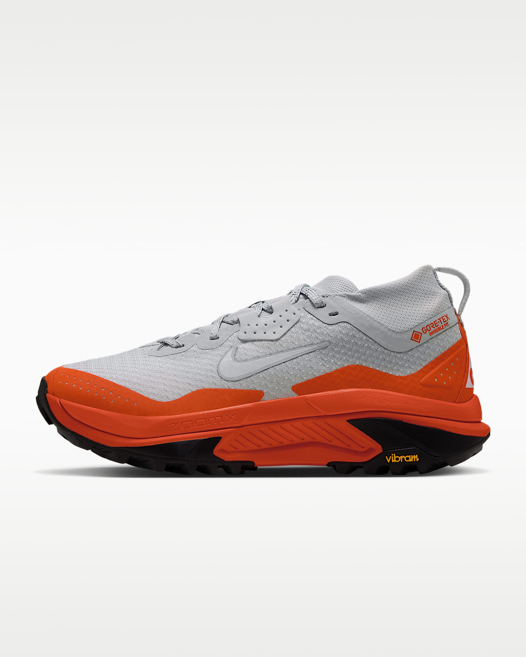 Nike ACG Zegama Trail GORE-TEX 女子越野跑步鞋 - 浅银/安全橙/黑/山峰白