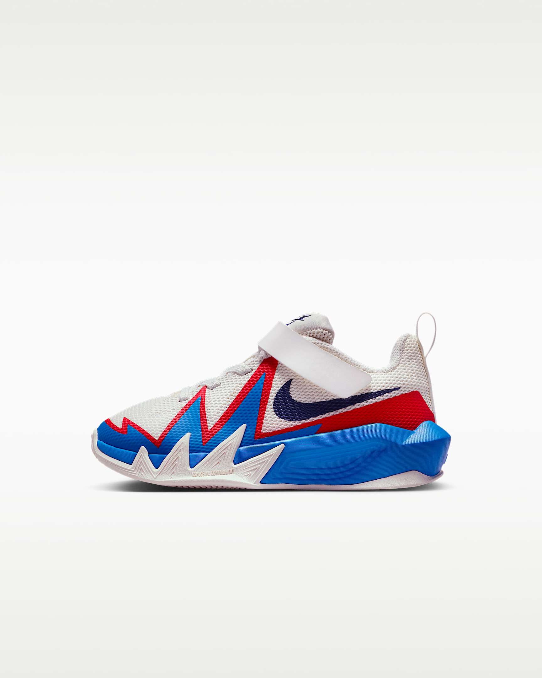 Nike S.T. Dynamite 耐克小火星幼童篮球鞋 - 帆白/清透蓝/大学红/深藏青