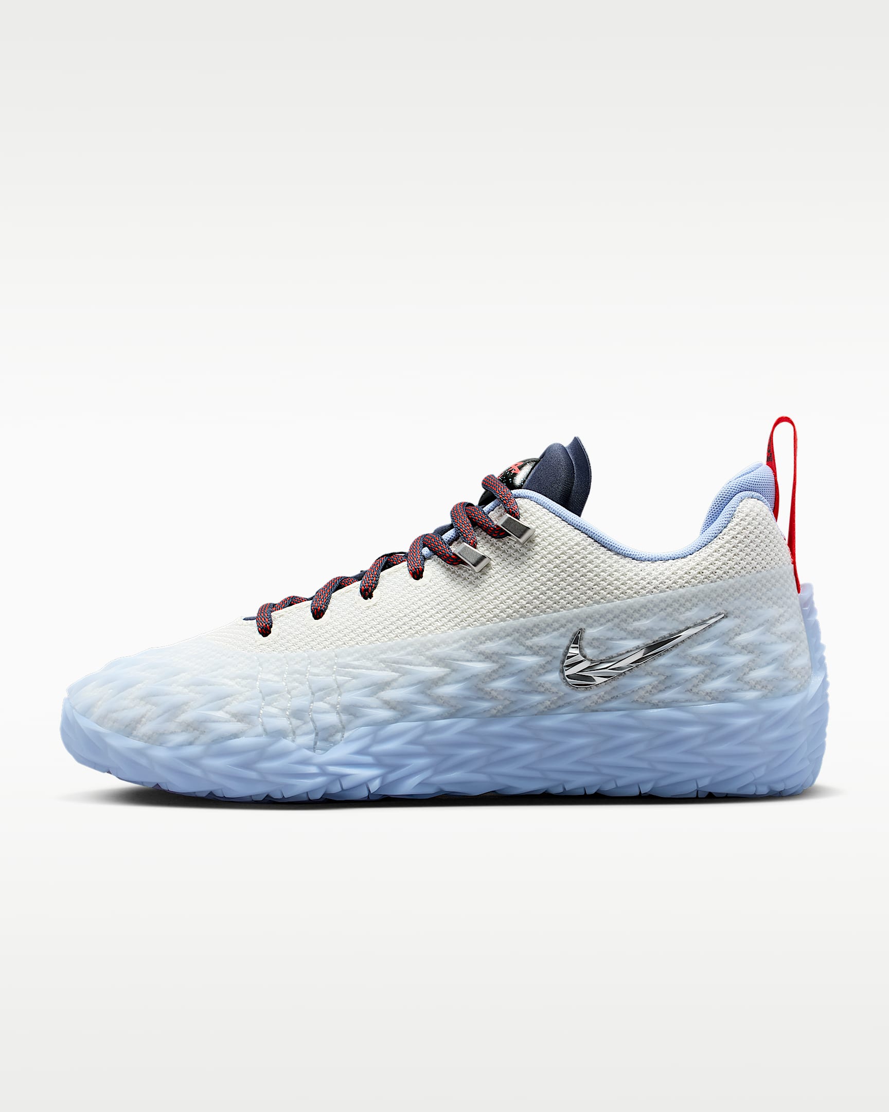 Nike S.T. Charge "Detroit Tough" EP 耐克荆棘男子篮球鞋 - 帆白/闪电蓝/铝蓝/金属银