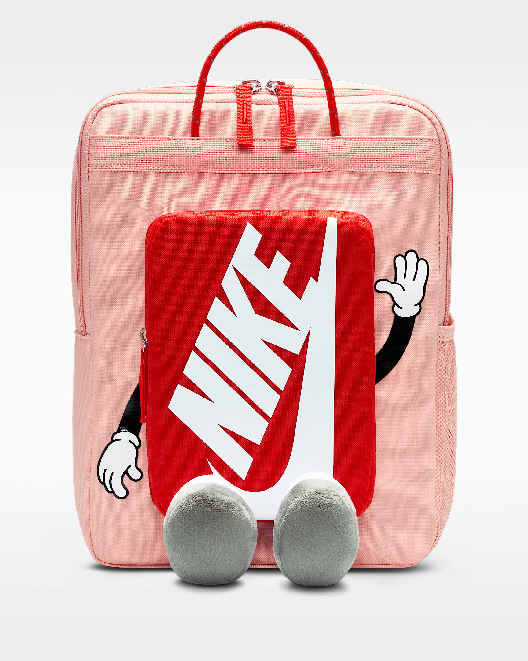 Nike 儿童双肩包 - 橙粉/大学红/白色