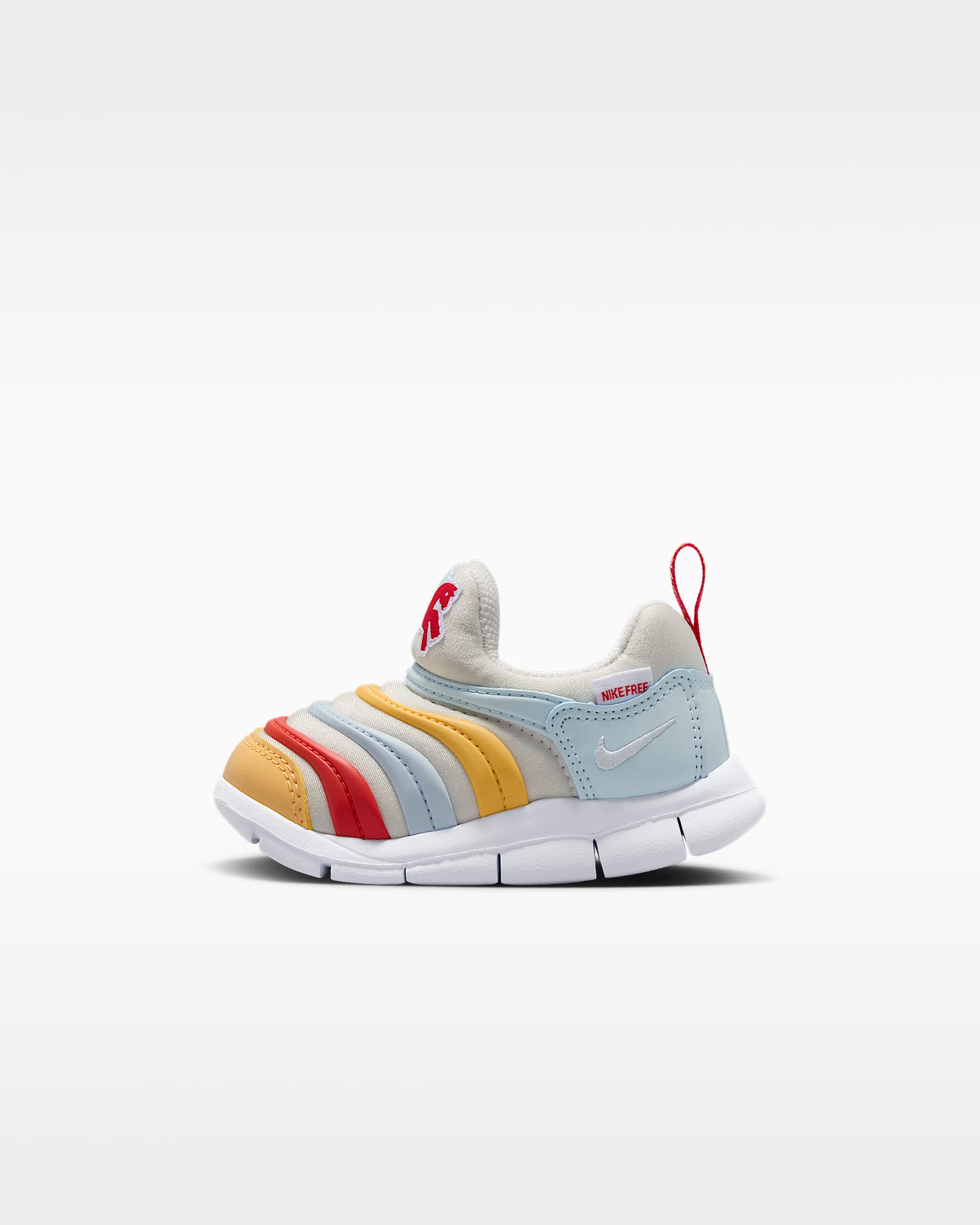 Nike Dynamo Free 马年限定脱缰系列新年款耐克毛毛虫婴童运动鞋 - 帆白/白色/典雅托帕石色/白色