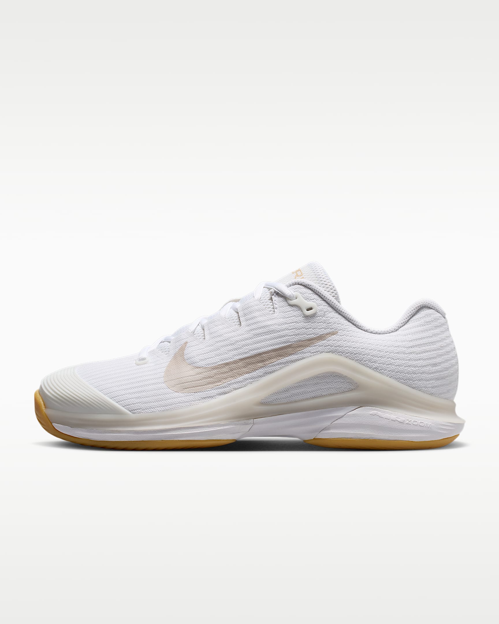 Nike Vapor 12 女子硬地球场网球鞋 - 白色/山峰白/亚麻/浅土褐