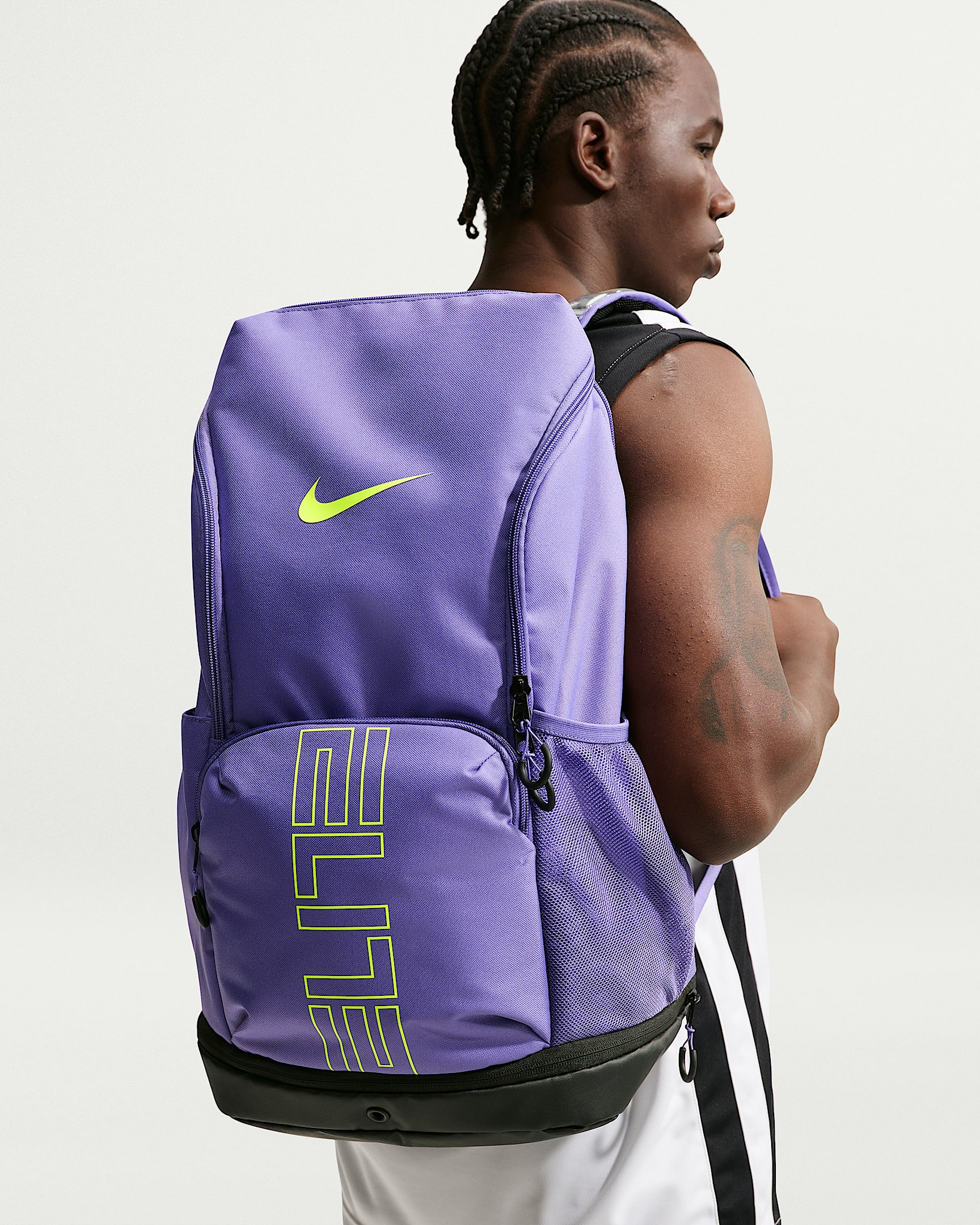 Nike Varsity Elite 双肩包 - 暗紫/黑/荧光黄