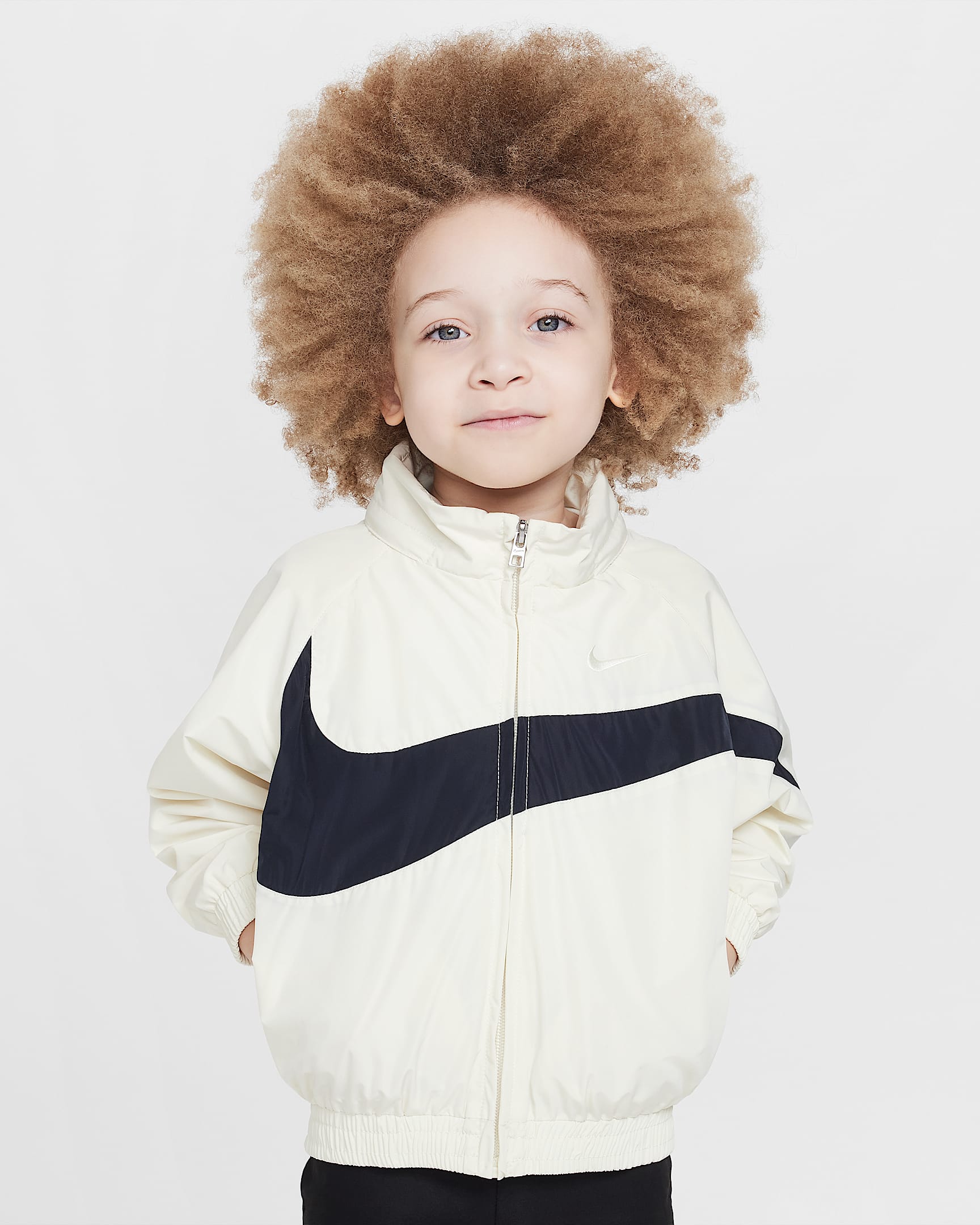 Nike Swoosh 婴童梭织夹克 - 椰奶色