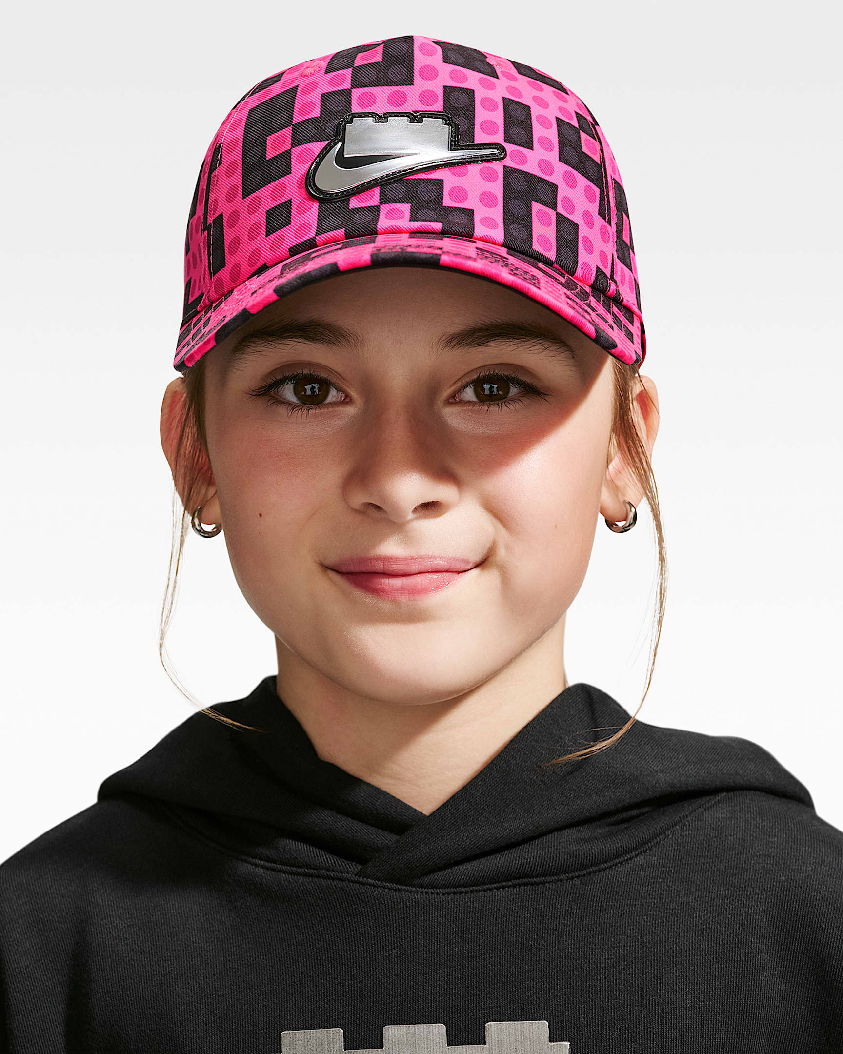 Nike x LEGO® Collection 大童运动帽 - 透明粉/明亮粉/铁灰