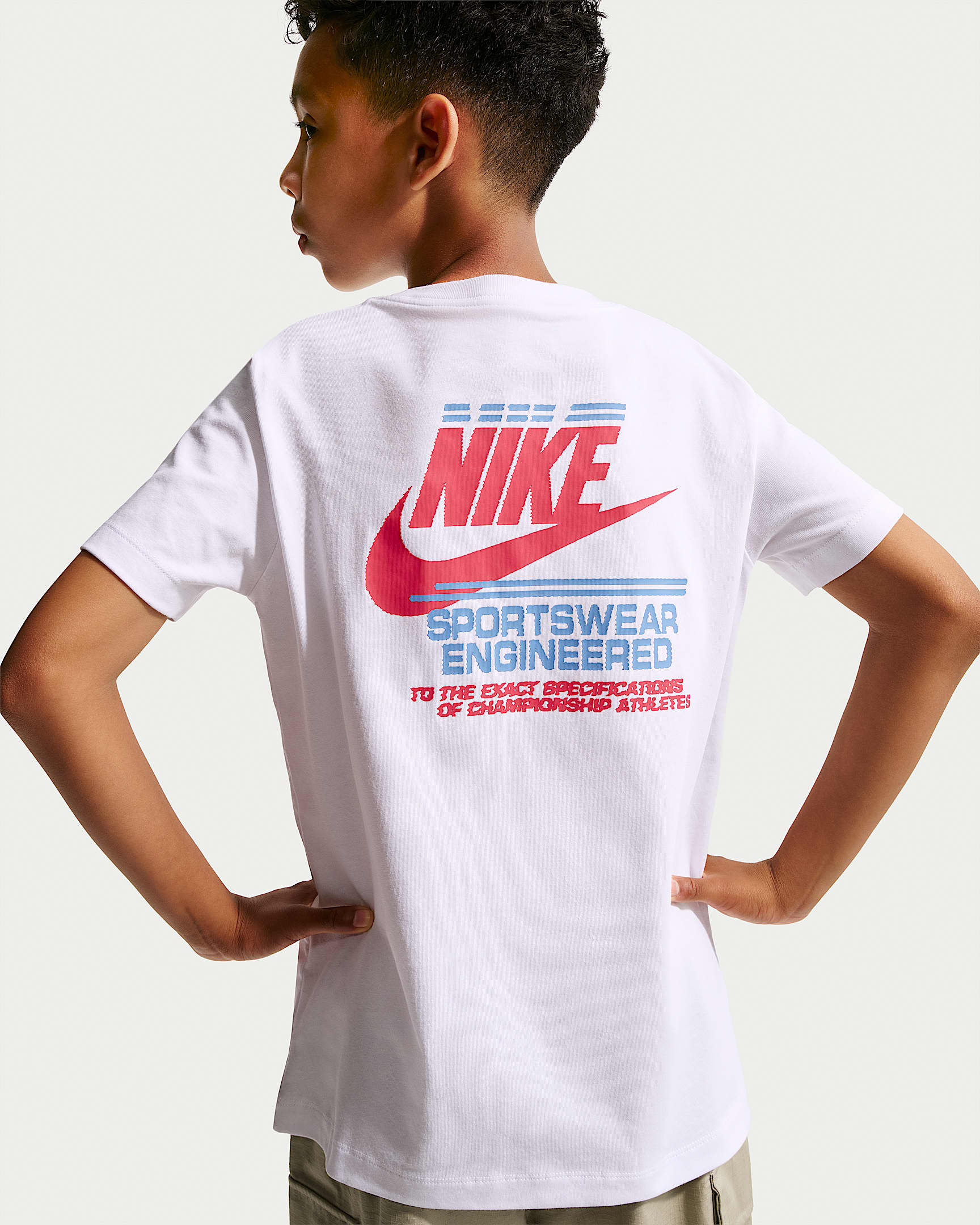 Nike Sportswear 大童短袖T恤 - 白色