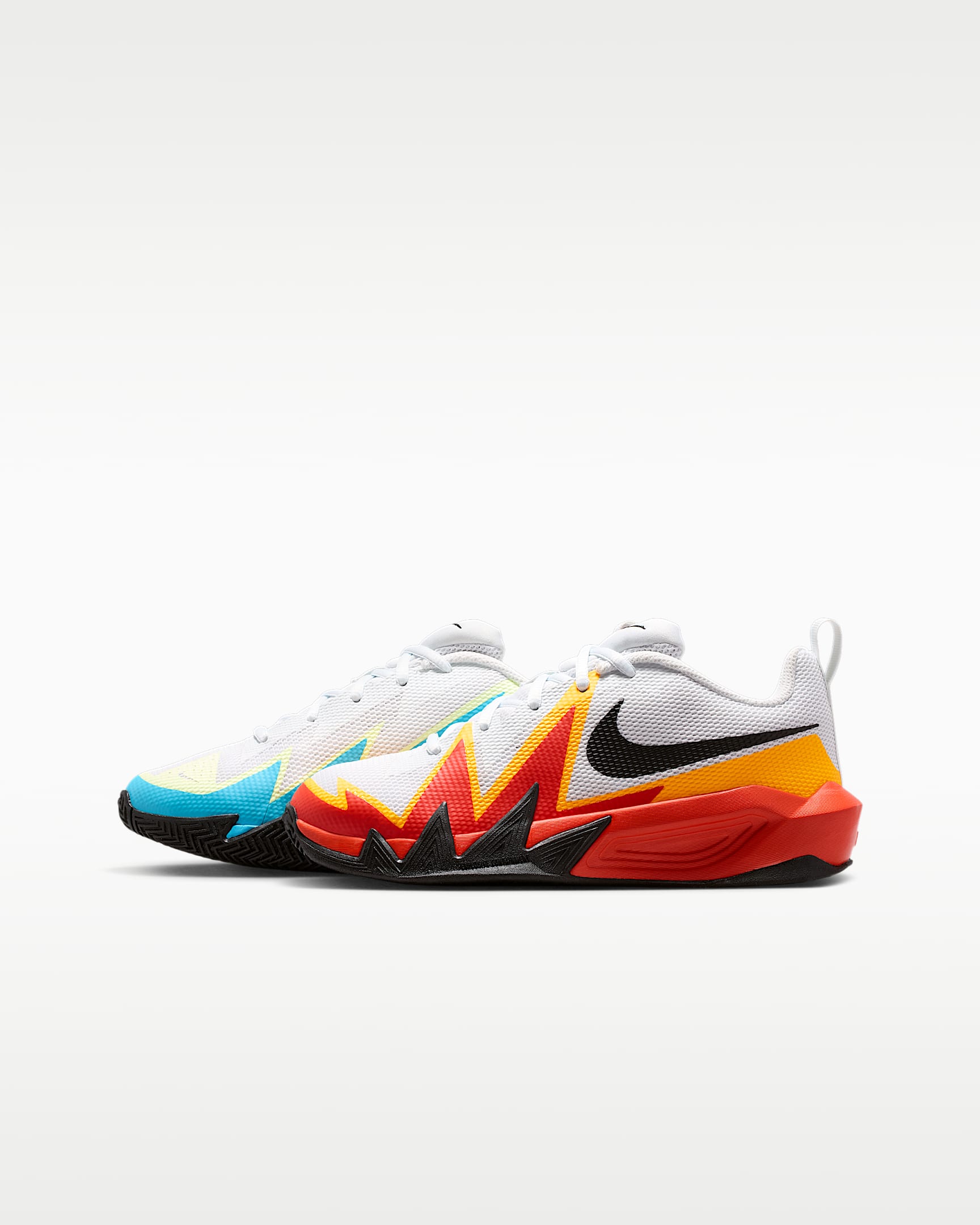 Nike S.T. Dynamite 耐克小火星大童篮球鞋 - 米白/热情红/电流蓝/黑